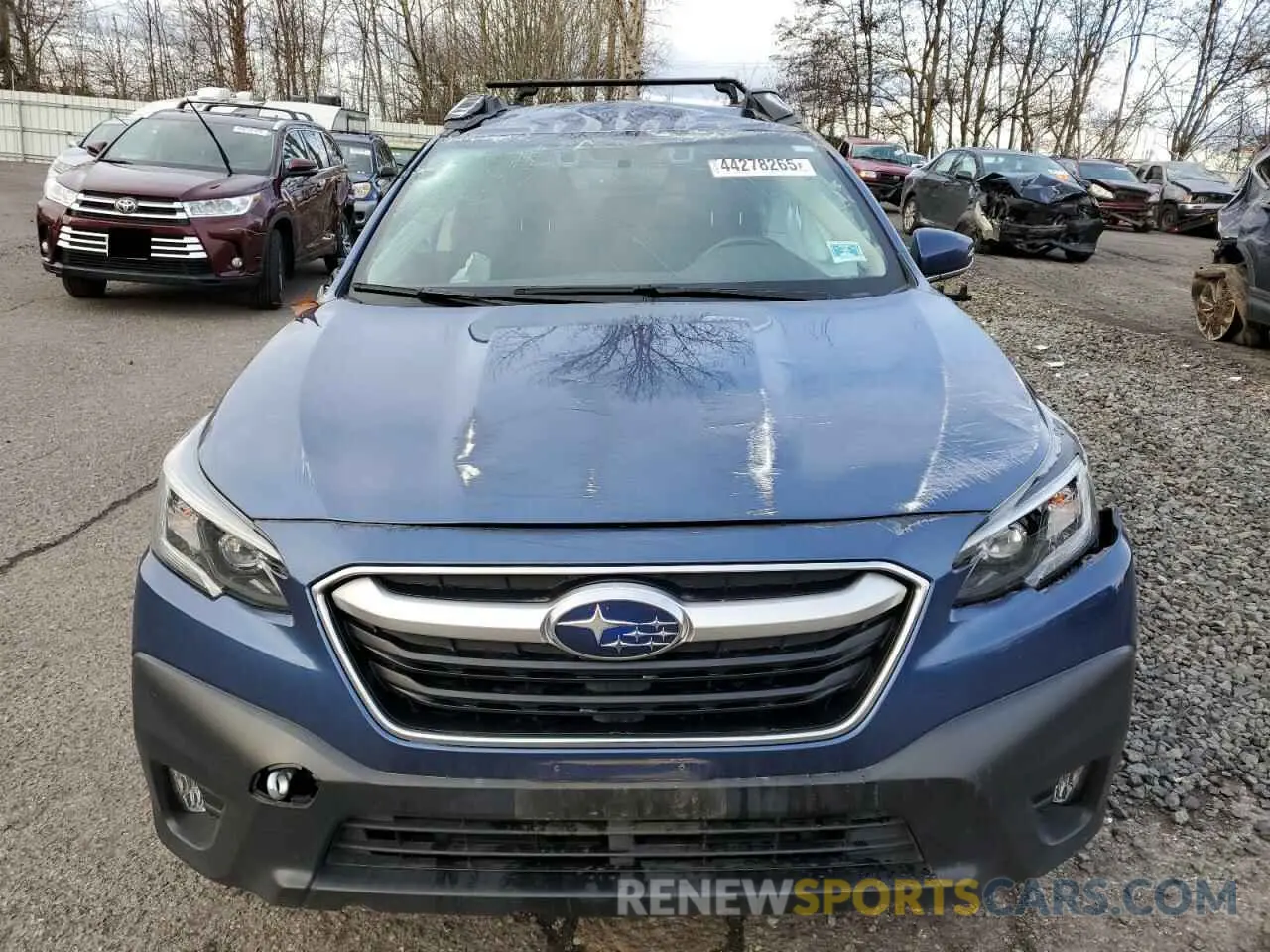 5 fotografías del automóvil dañado 4S4BTACC3M3138661 SUBARU OUTBACK 2021