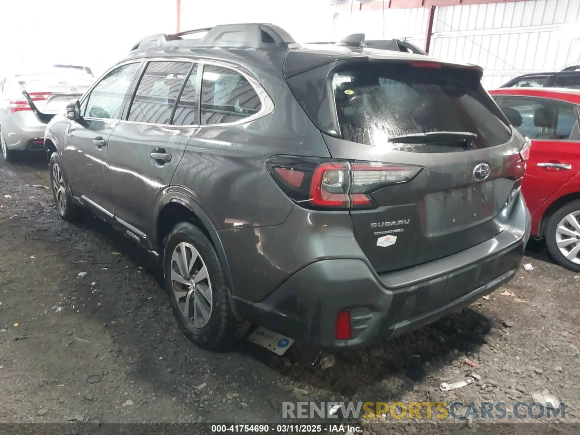 3 fotografías del automóvil dañado 4S4BTADC2M3168085 SUBARU OUTBACK 2021