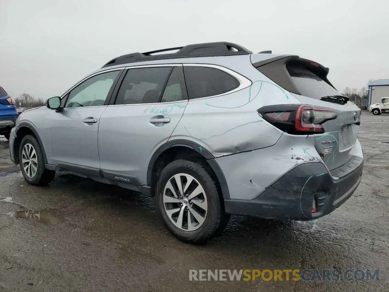 2 fotografías del automóvil dañado 4S4BTADC4M3199287 SUBARU OUTBACK 2021