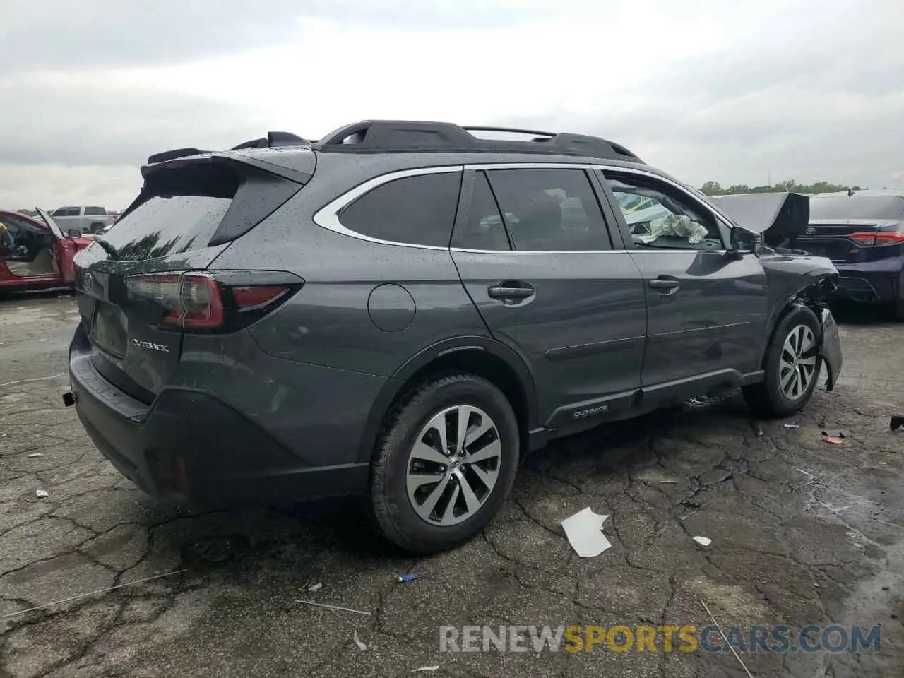 3 fotografías del automóvil dañado 4S4BTAFC3M3118647 SUBARU OUTBACK 2021