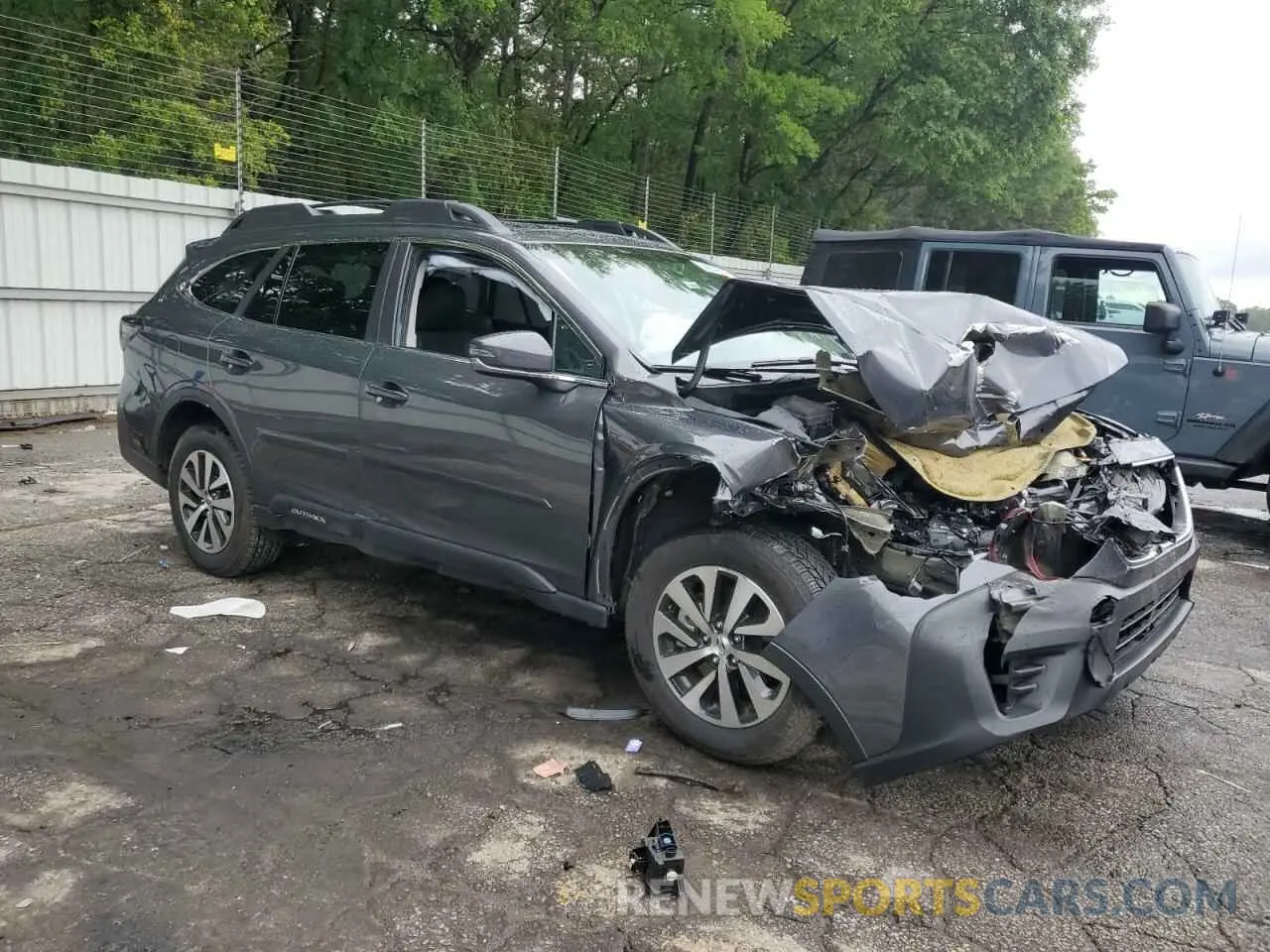 4 fotografías del automóvil dañado 4S4BTAFC3M3118647 SUBARU OUTBACK 2021