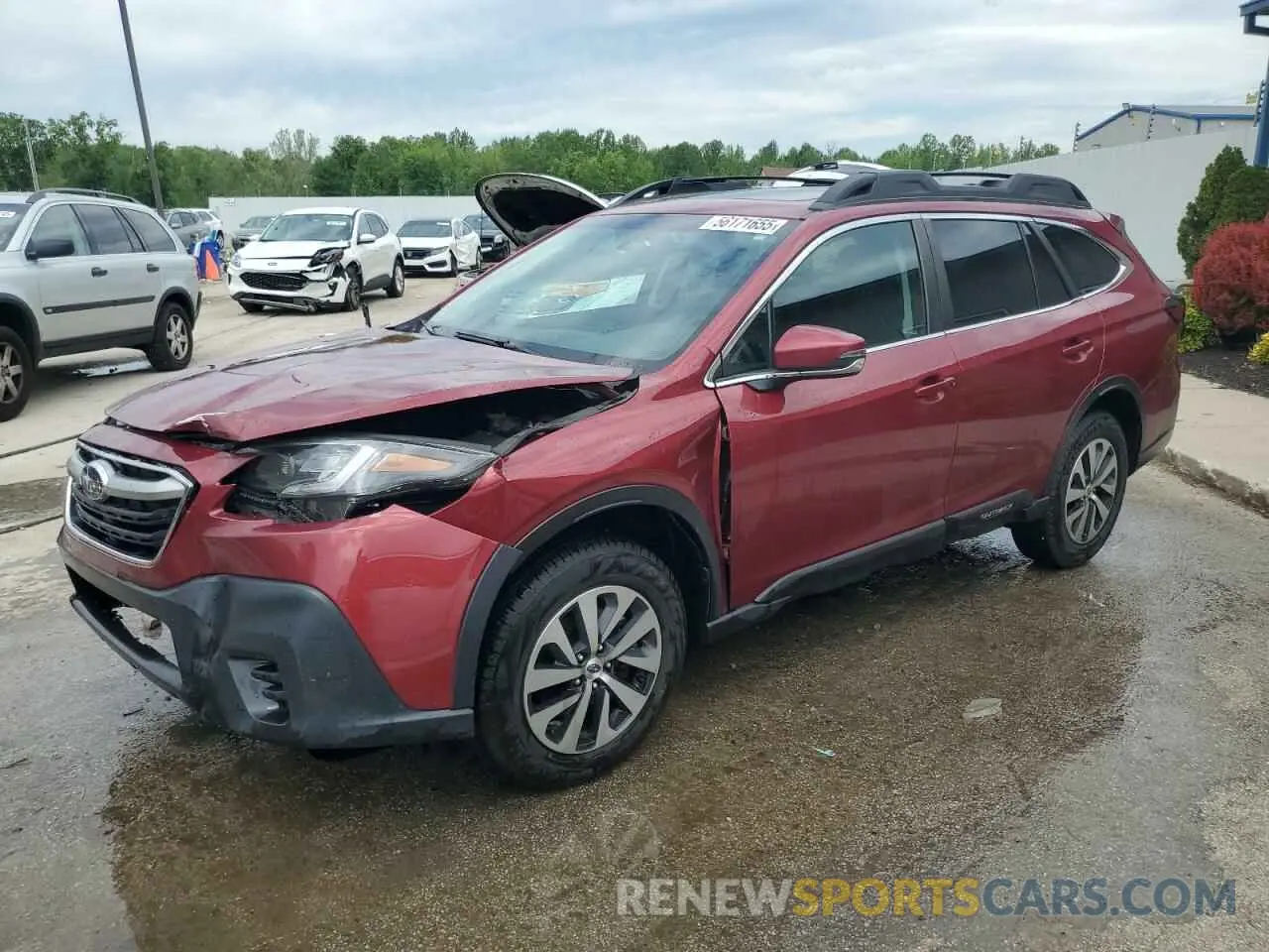 1 fotografías del automóvil dañado 4S4BTAFC3M3135657 SUBARU OUTBACK 2021
