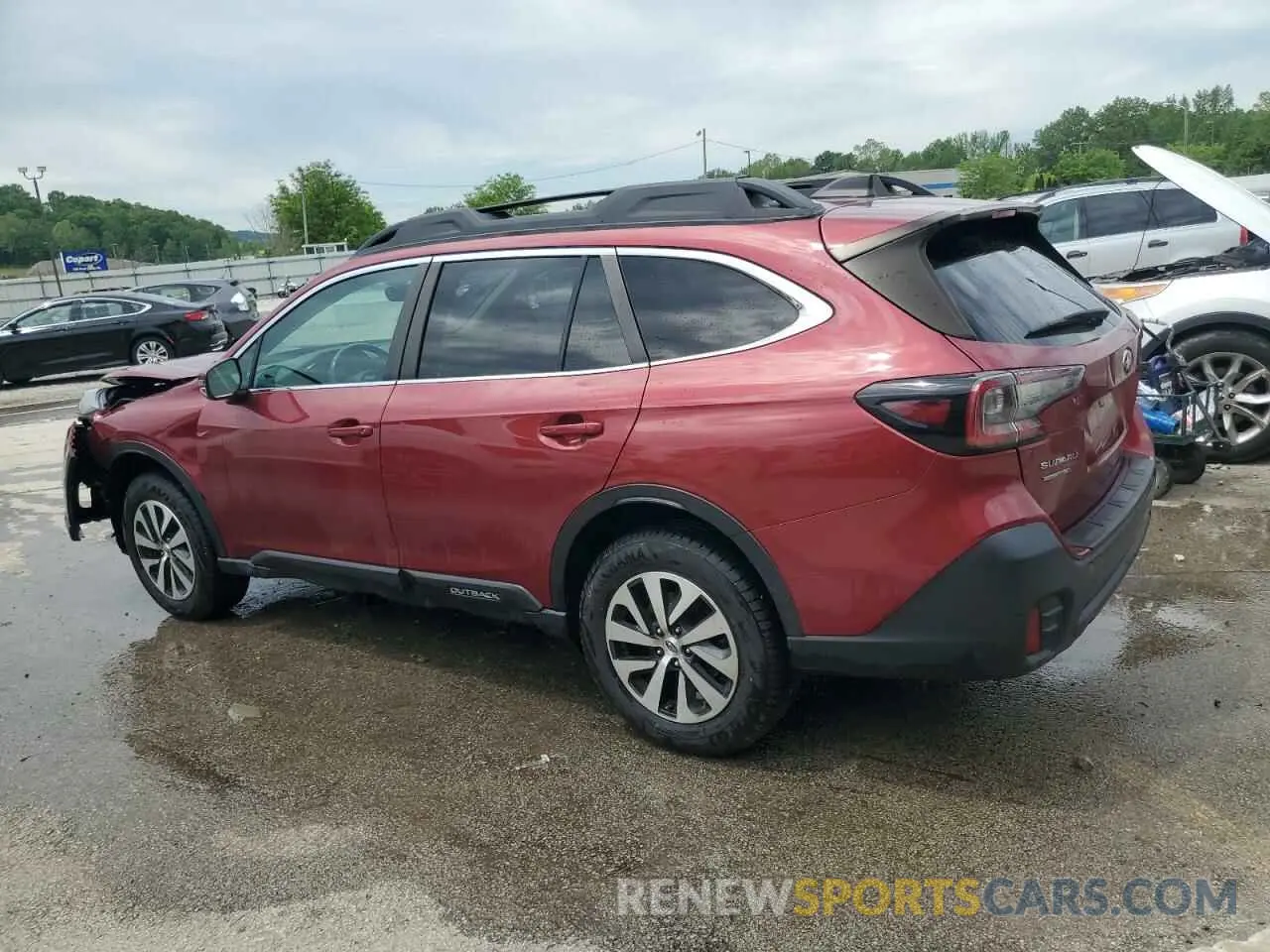 2 fotografías del automóvil dañado 4S4BTAFC3M3135657 SUBARU OUTBACK 2021