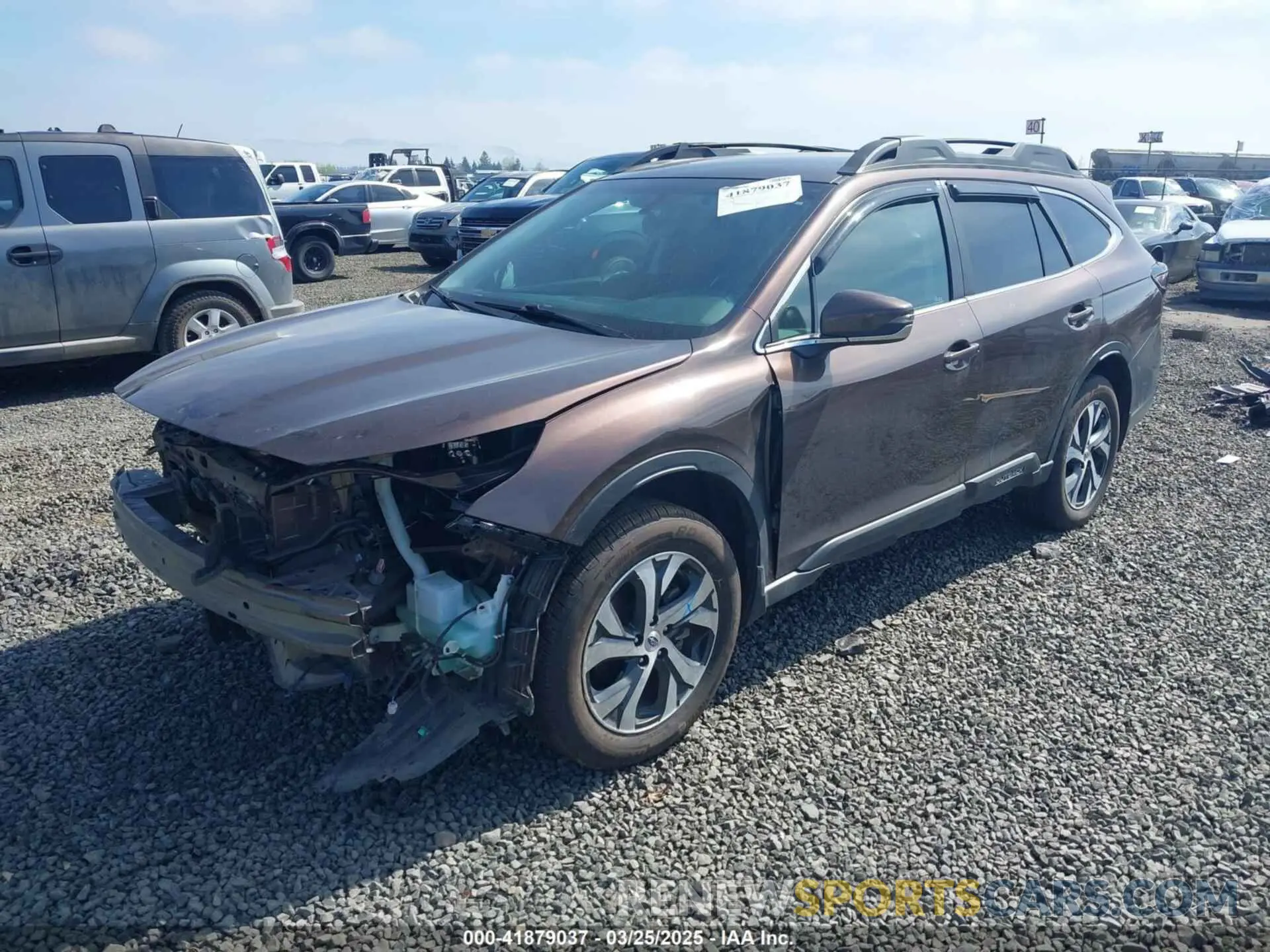 2 fotografías del automóvil dañado 4S4BTAMC9M3153356 SUBARU OUTBACK 2021