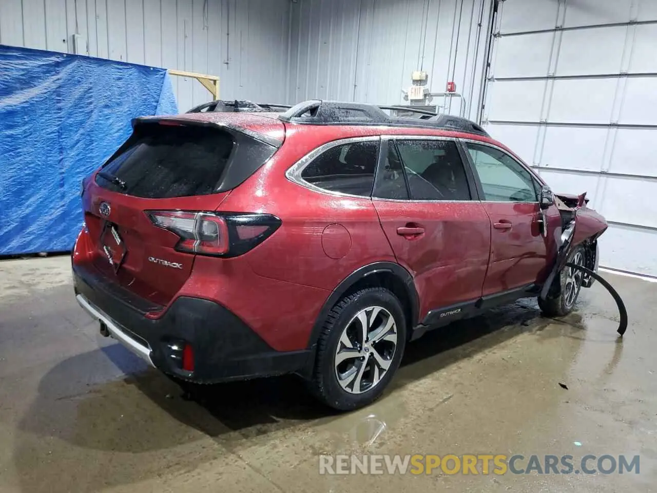 3 fotografías del automóvil dañado 4S4BTANC0M3191959 SUBARU OUTBACK 2021