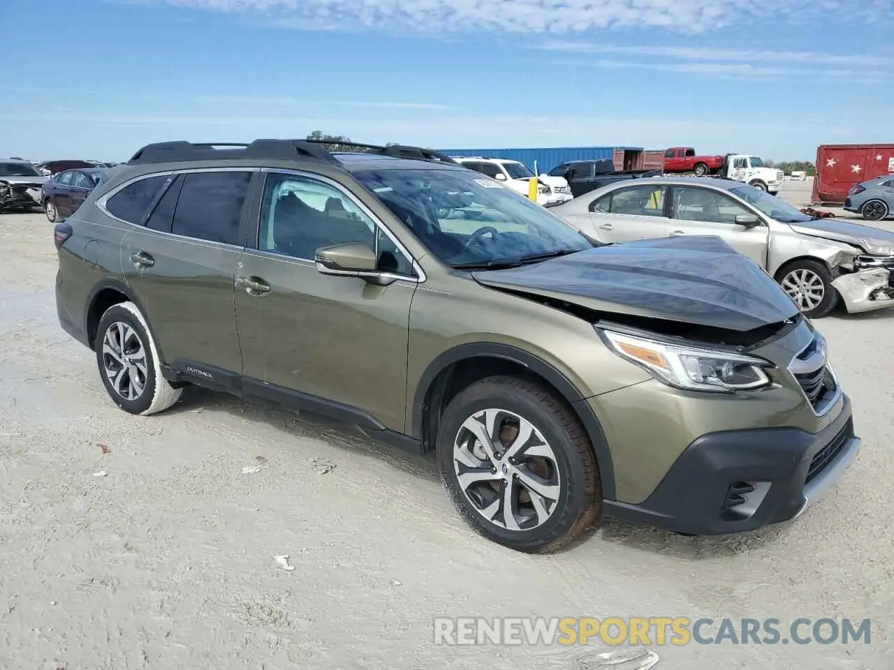4 fotografías del automóvil dañado 4S4BTANC1M3146870 SUBARU OUTBACK 2021