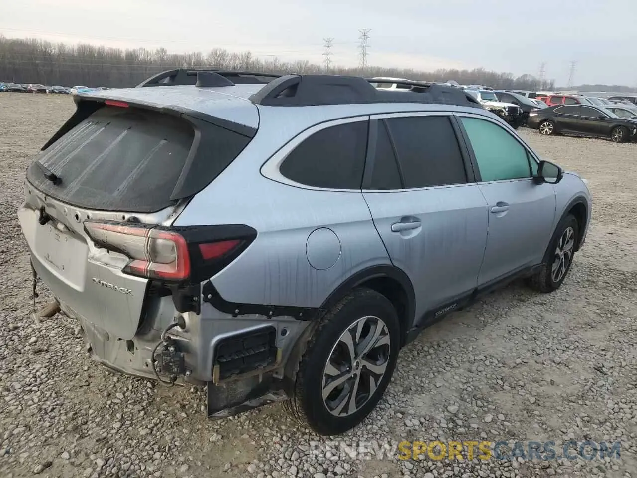 3 fotografías del automóvil dañado 4S4BTANC2M3160468 SUBARU OUTBACK 2021