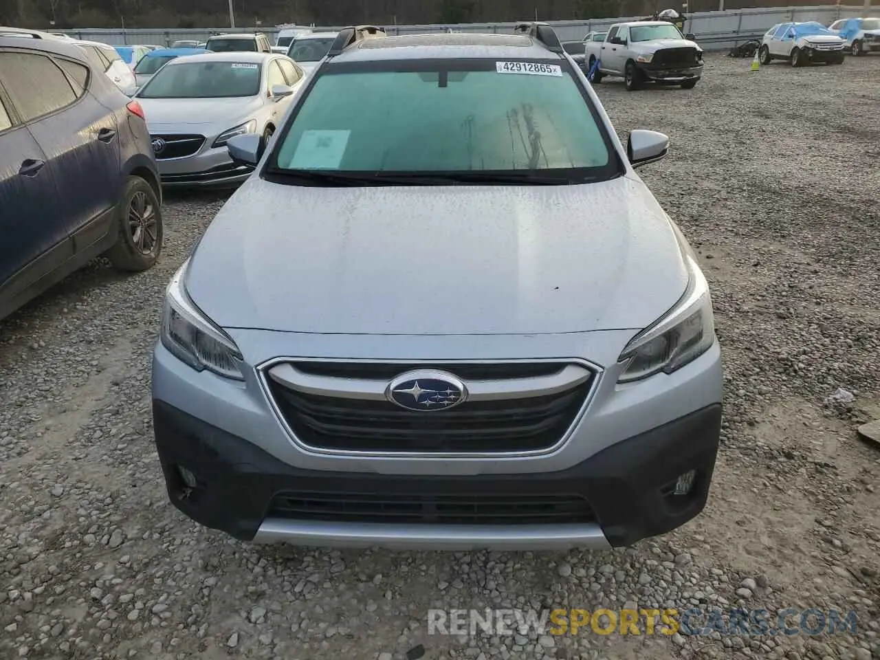 5 fotografías del automóvil dañado 4S4BTANC2M3160468 SUBARU OUTBACK 2021