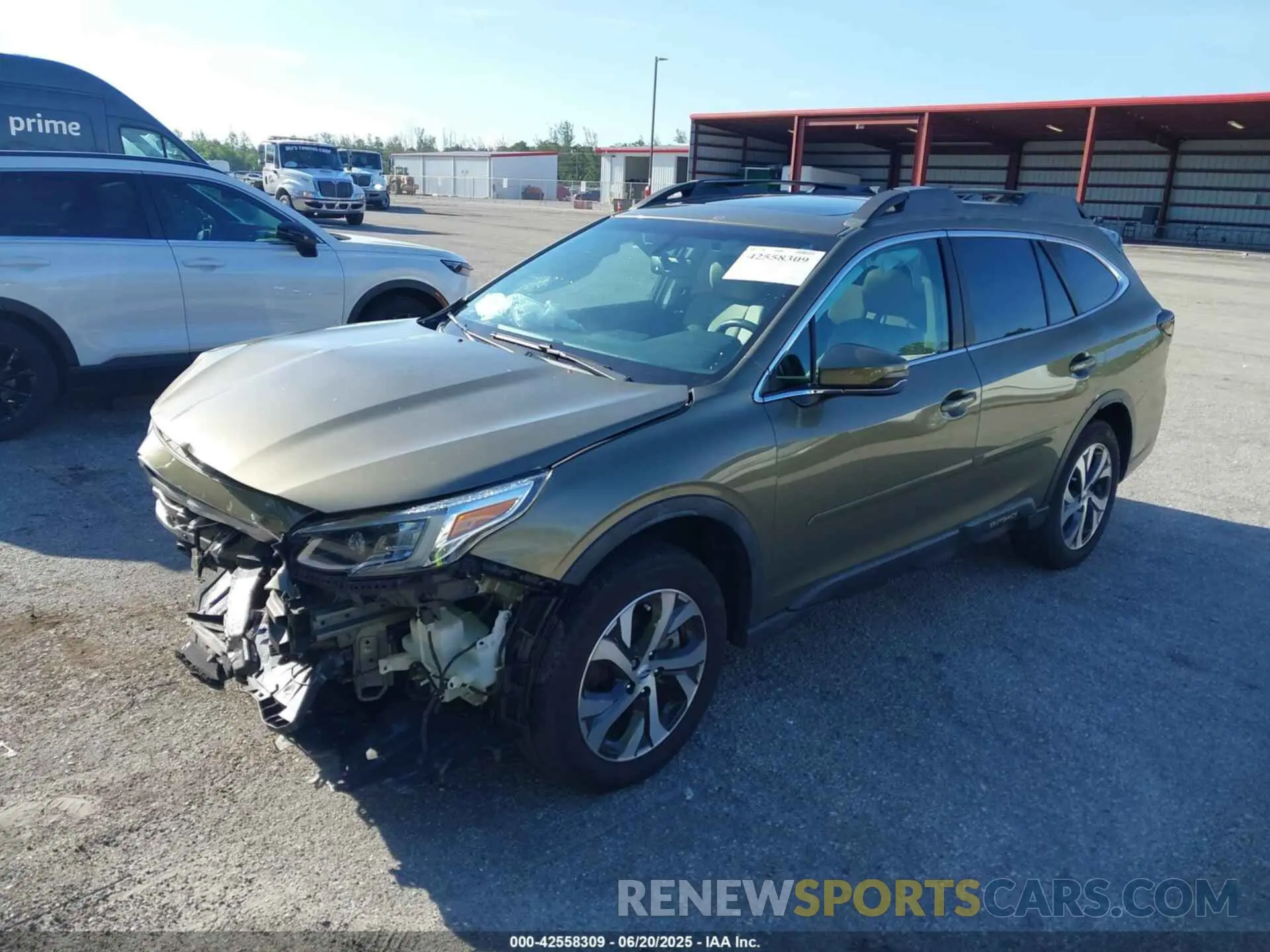 2 fotografías del automóvil dañado 4S4BTANC3M3164089 SUBARU OUTBACK 2021
