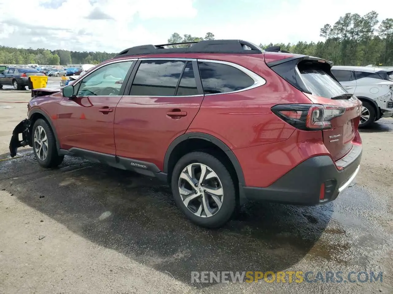 2 fotografías del automóvil dañado 4S4BTANC5M3207668 SUBARU OUTBACK 2021