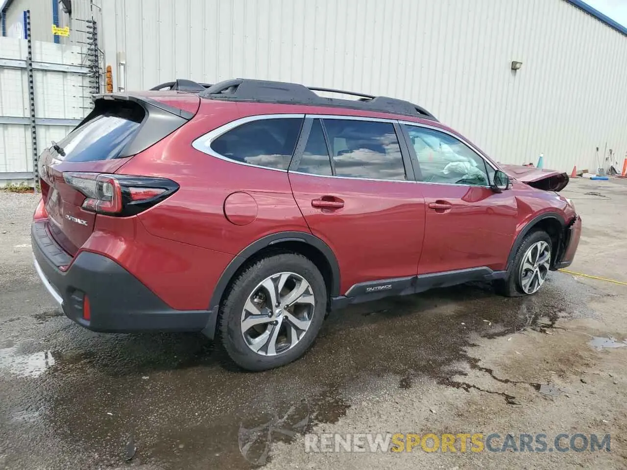 3 fotografías del automóvil dañado 4S4BTANC5M3207668 SUBARU OUTBACK 2021