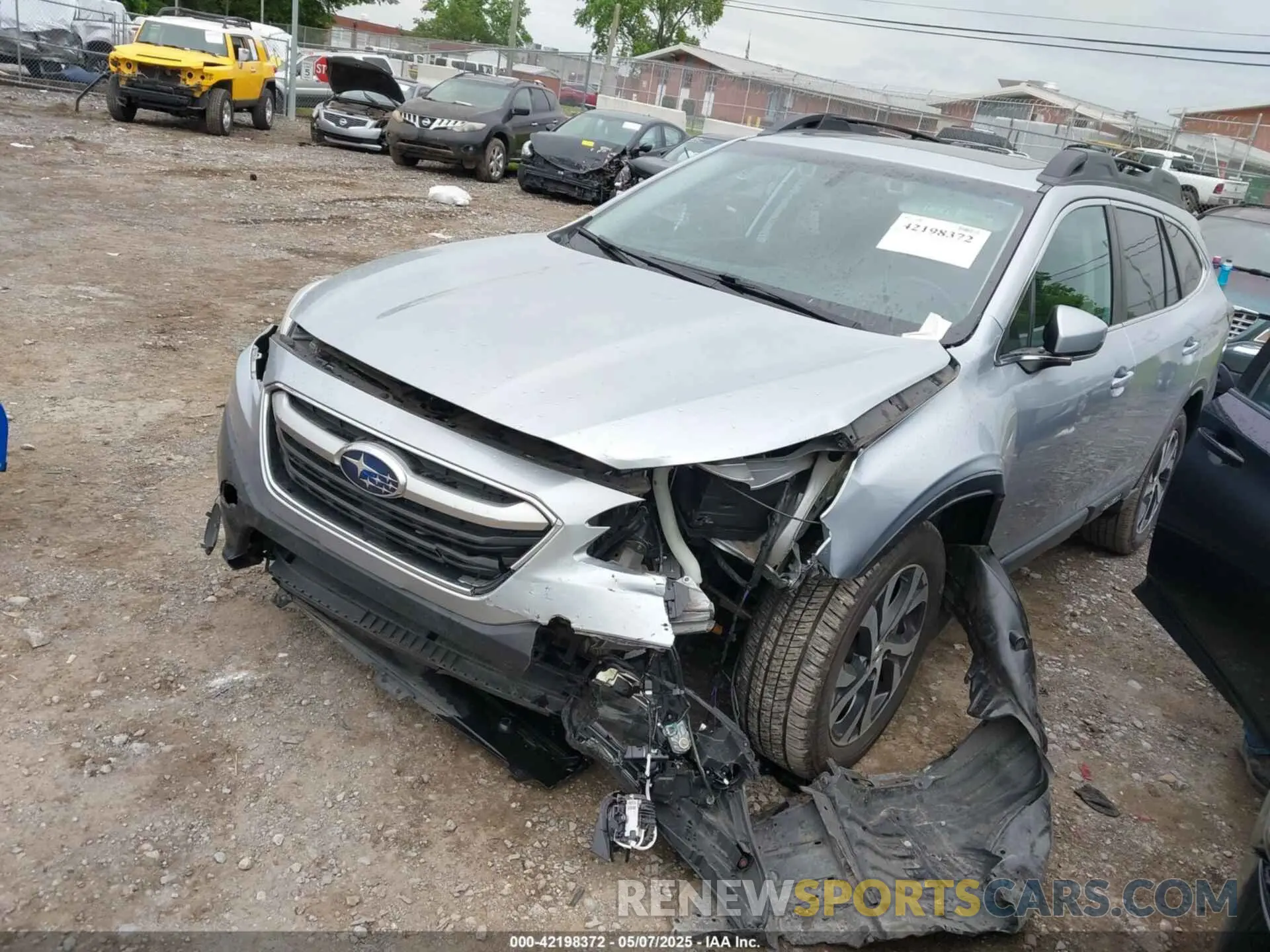 2 fotografías del automóvil dañado 4S4BTANC6M3161350 SUBARU OUTBACK 2021