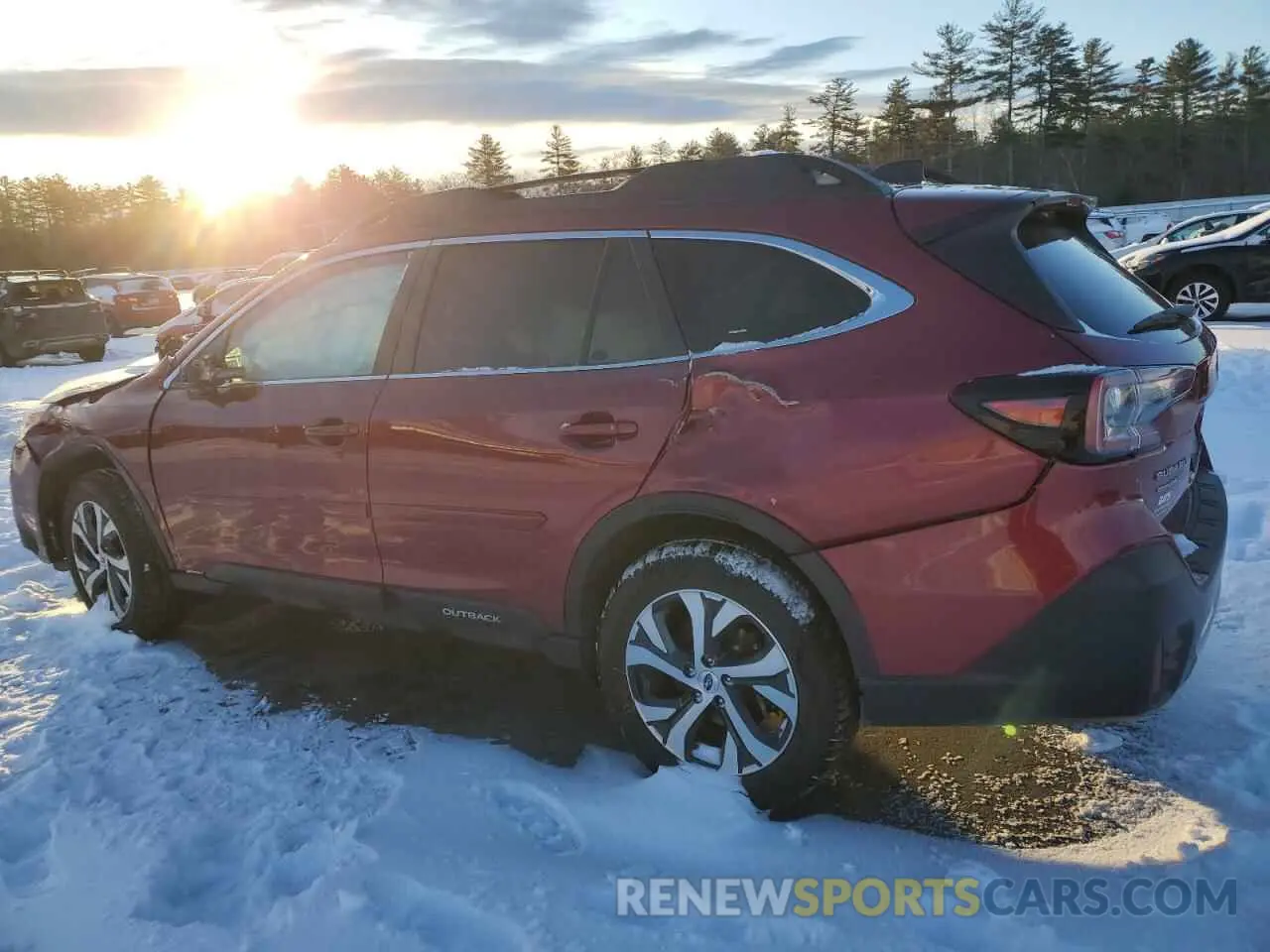 2 fotografías del automóvil dañado 4S4BTANCXM3118968 SUBARU OUTBACK 2021