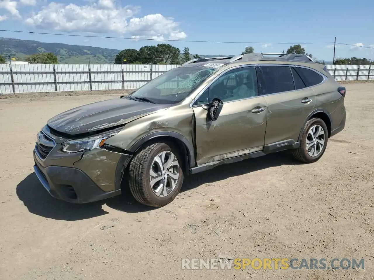 1 fotografías del automóvil dañado 4S4BTAPC0M3107779 SUBARU OUTBACK 2021