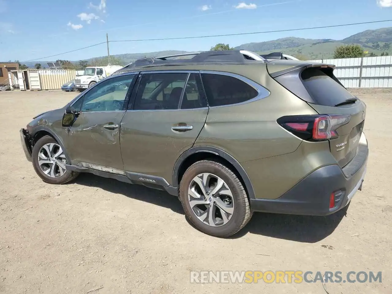 2 fotografías del automóvil dañado 4S4BTAPC0M3107779 SUBARU OUTBACK 2021