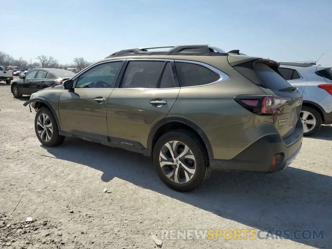 2 fotografías del automóvil dañado 4S4BTAPC5M3208669 SUBARU OUTBACK 2021