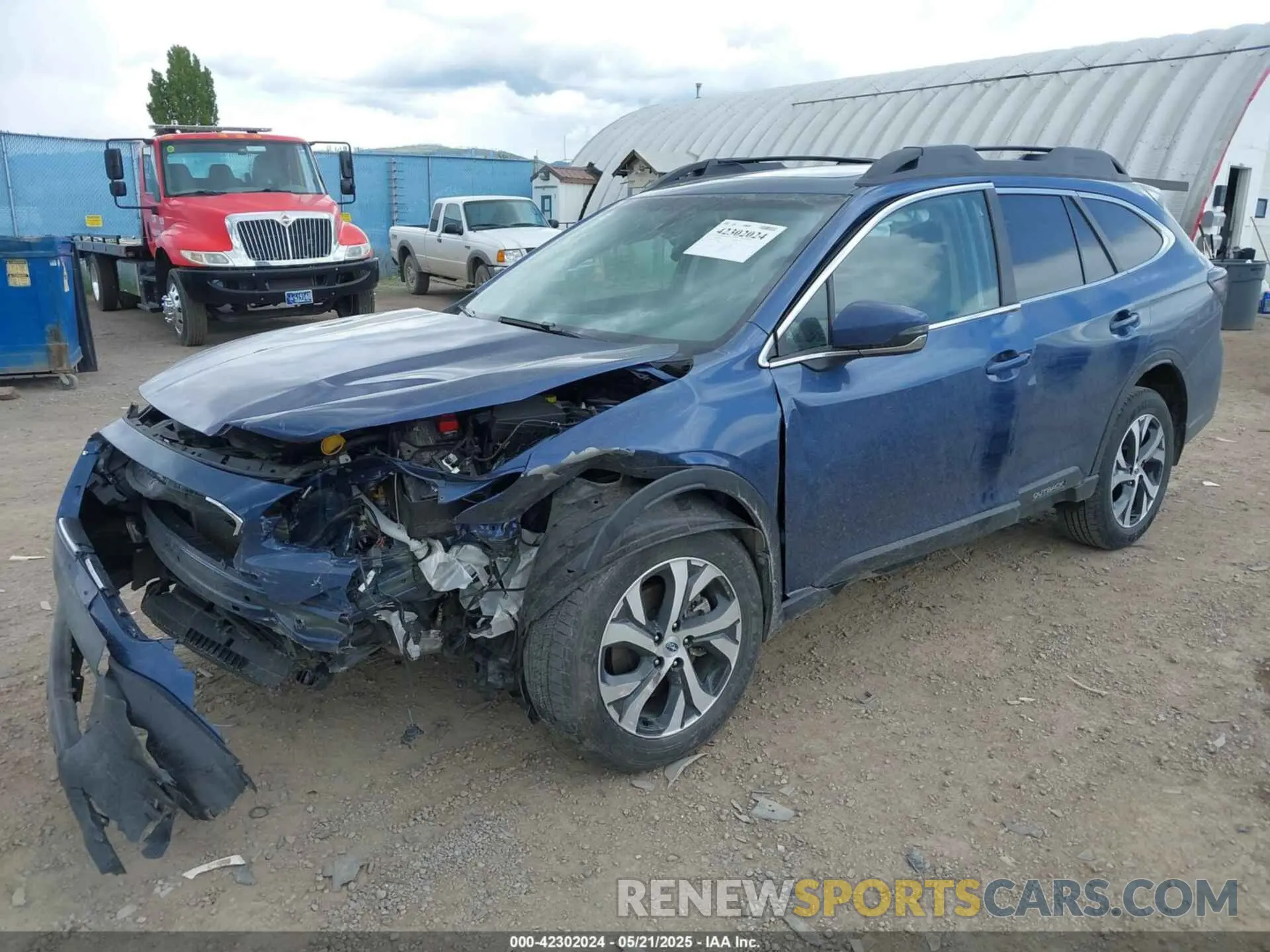 2 fotografías del automóvil dañado 4S4BTGND4M3224537 SUBARU OUTBACK 2021