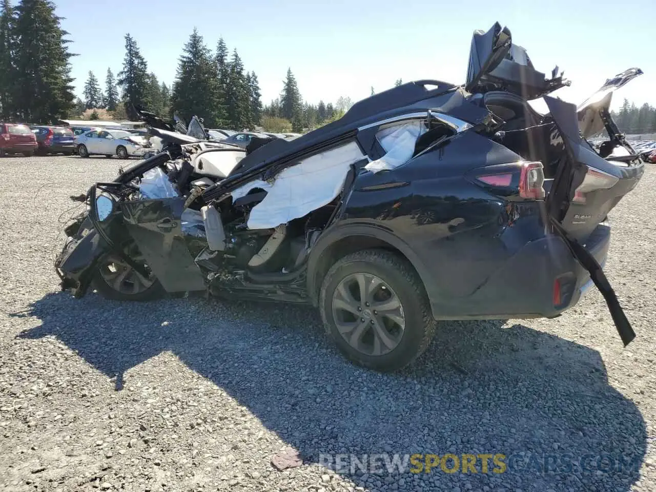 2 fotografías del automóvil dañado 4S4BTGNDXM3116441 SUBARU OUTBACK 2021