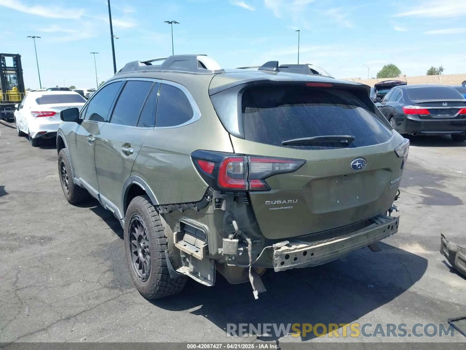 15 fotografías del automóvil dañado 4S4BTGPD0M3108667 SUBARU OUTBACK 2021