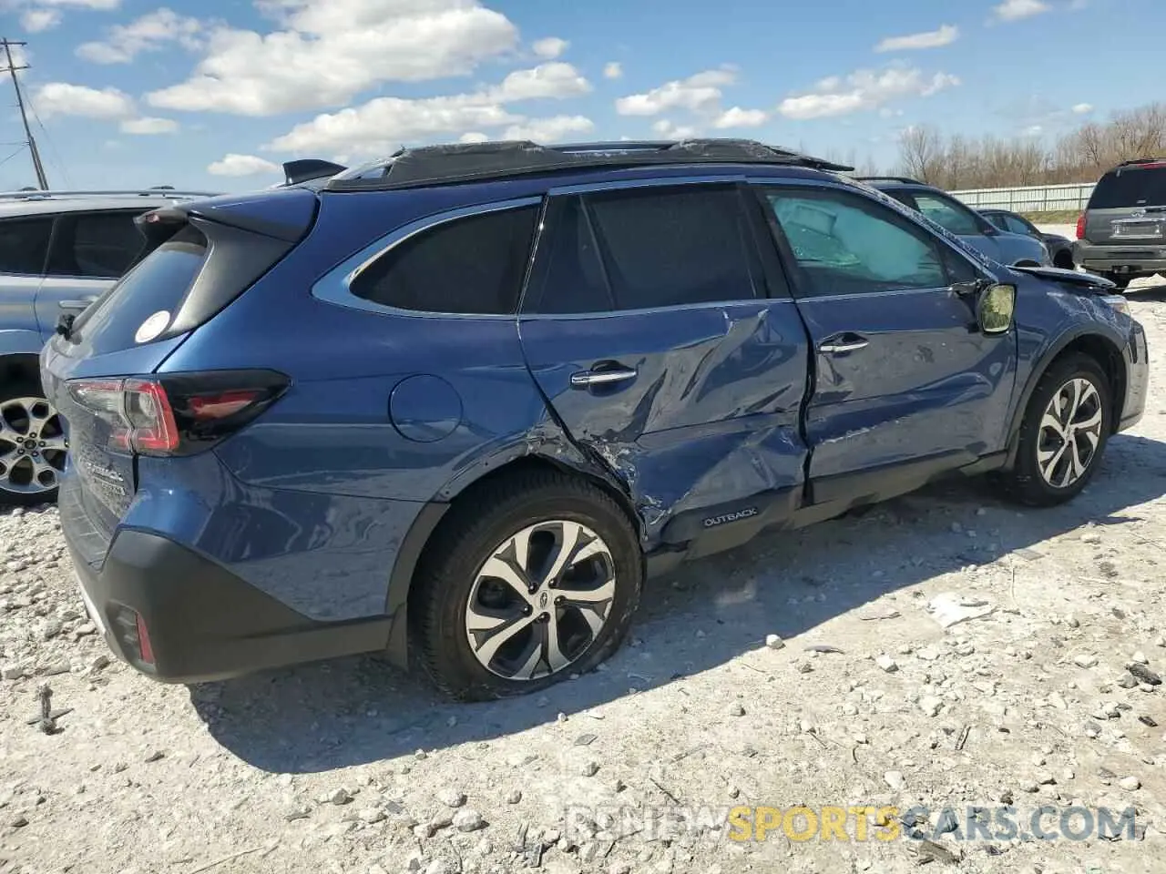 3 fotografías del automóvil dañado 4S4BTGPD5M3108812 SUBARU OUTBACK 2021