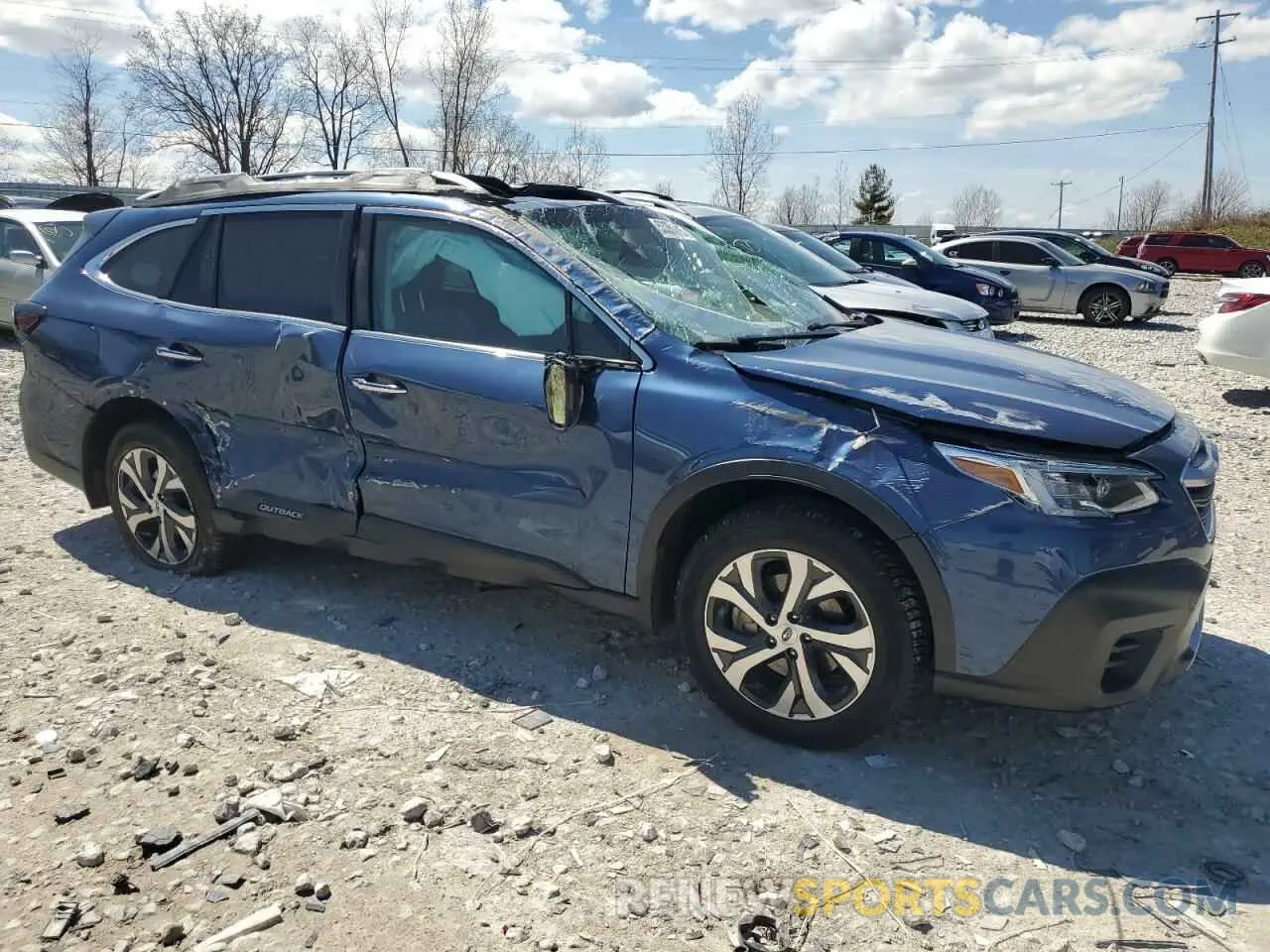 4 fotografías del automóvil dañado 4S4BTGPD5M3108812 SUBARU OUTBACK 2021