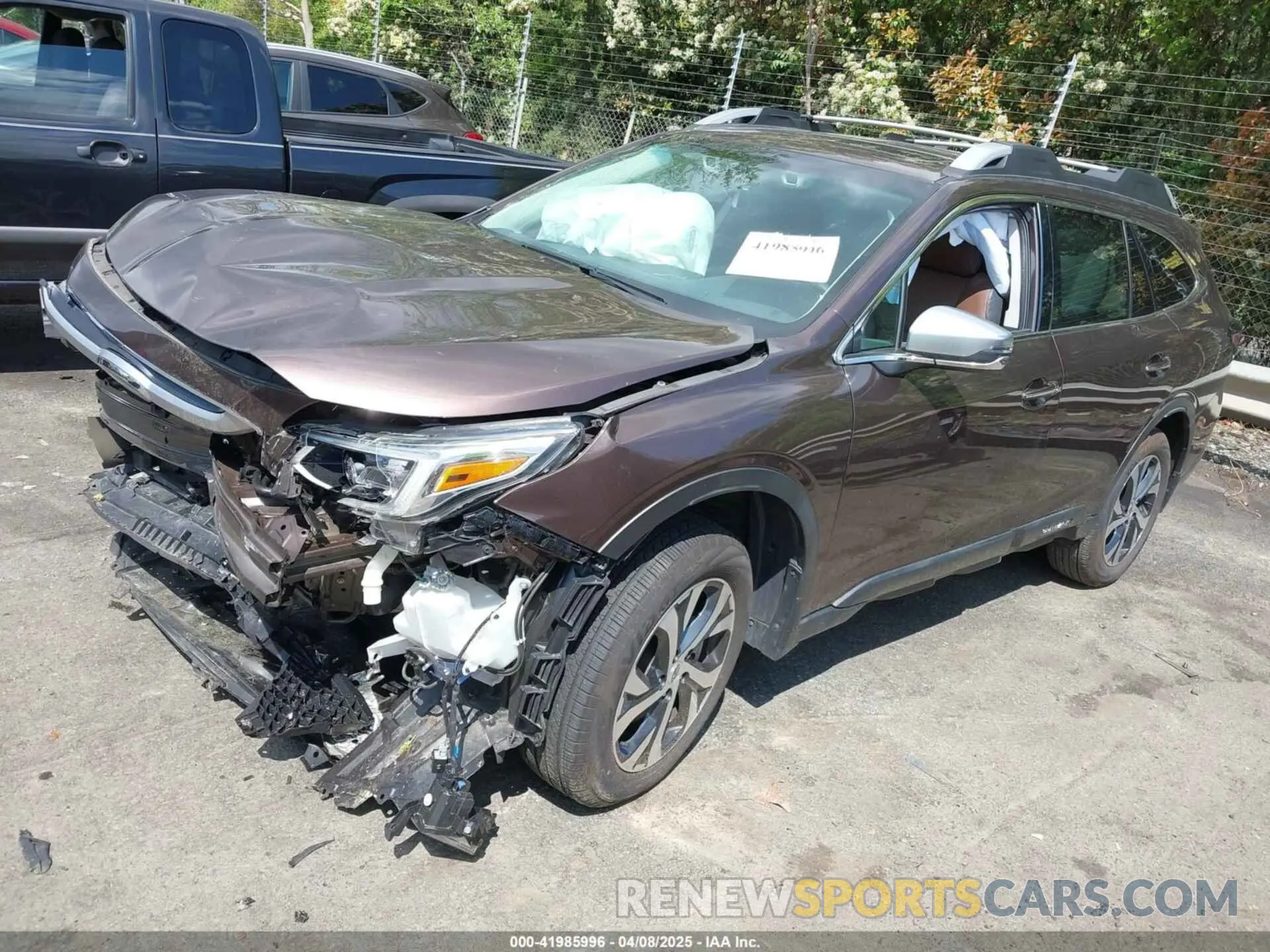 2 fotografías del automóvil dañado 4S4BTGPDXM3120146 SUBARU OUTBACK 2021