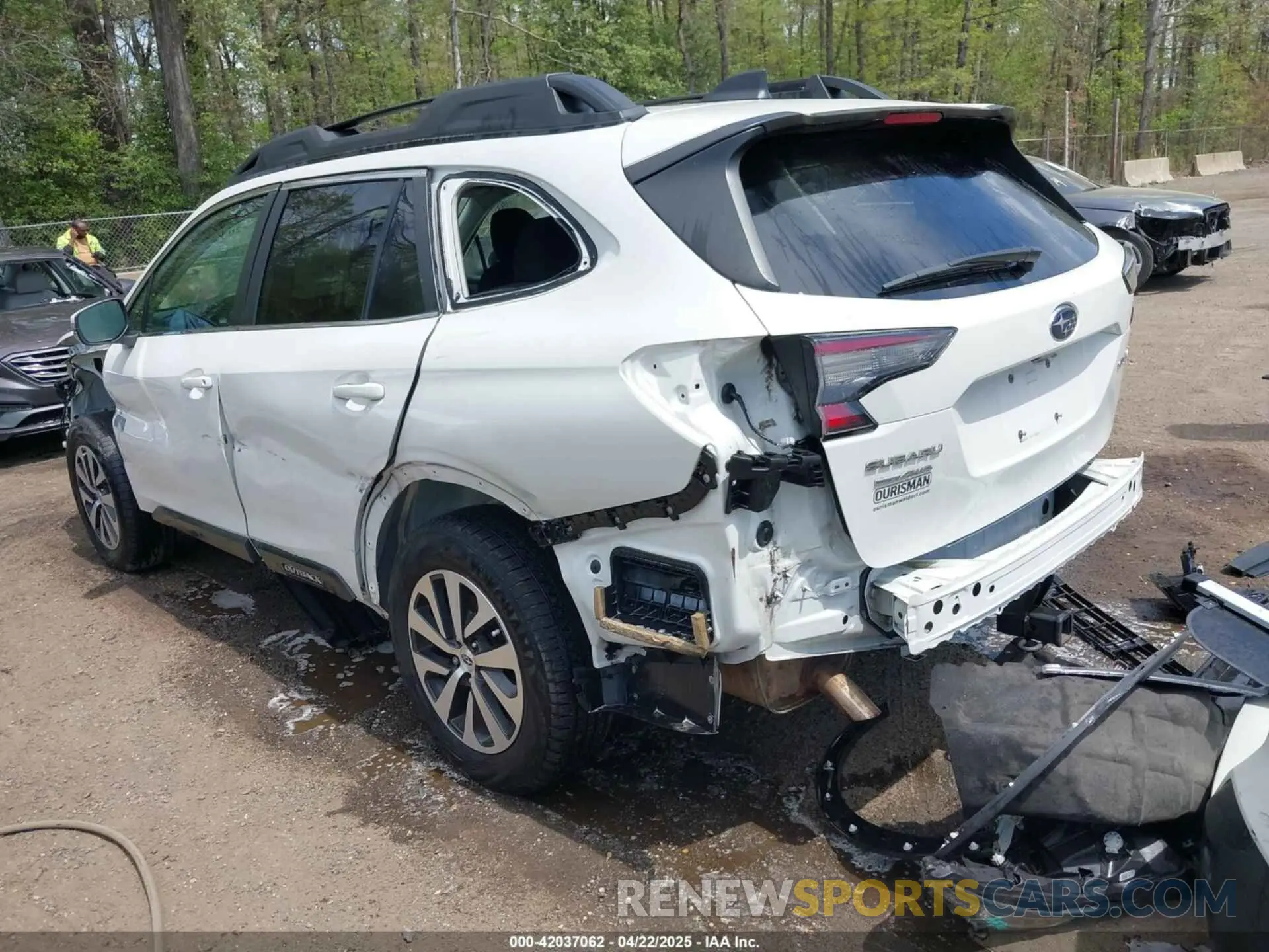 3 fotografías del automóvil dañado 4S4BTACC1N3247458 SUBARU OUTBACK 2022