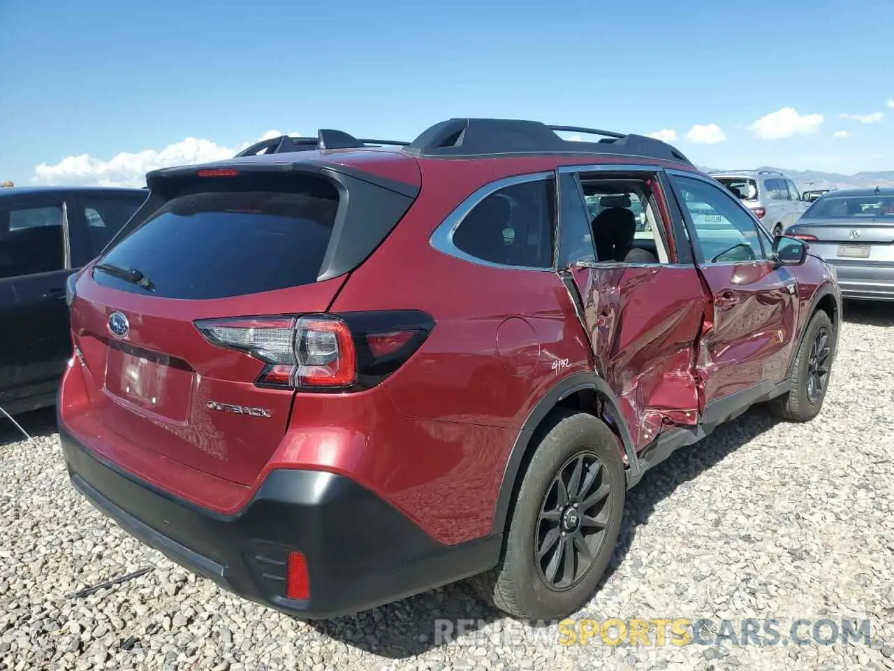 3 fotografías del automóvil dañado 4S4BTADC7N3110815 SUBARU OUTBACK 2022