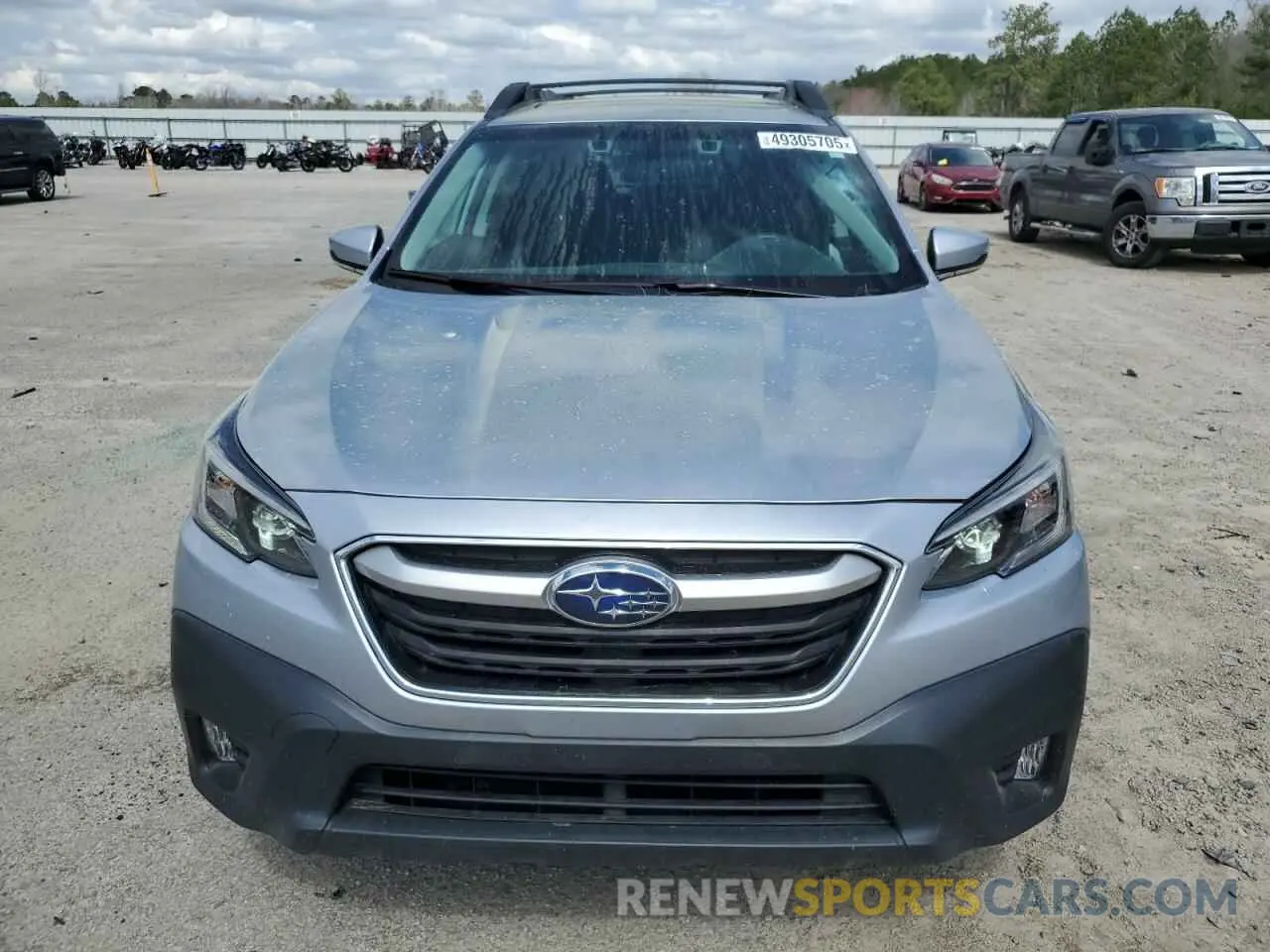 5 fotografías del automóvil dañado 4S4BTAFC0N3232929 SUBARU OUTBACK 2022