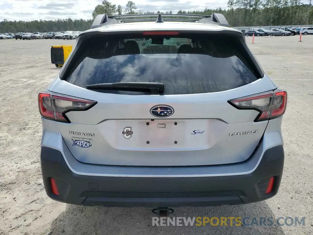 6 fotografías del automóvil dañado 4S4BTAFC0N3232929 SUBARU OUTBACK 2022