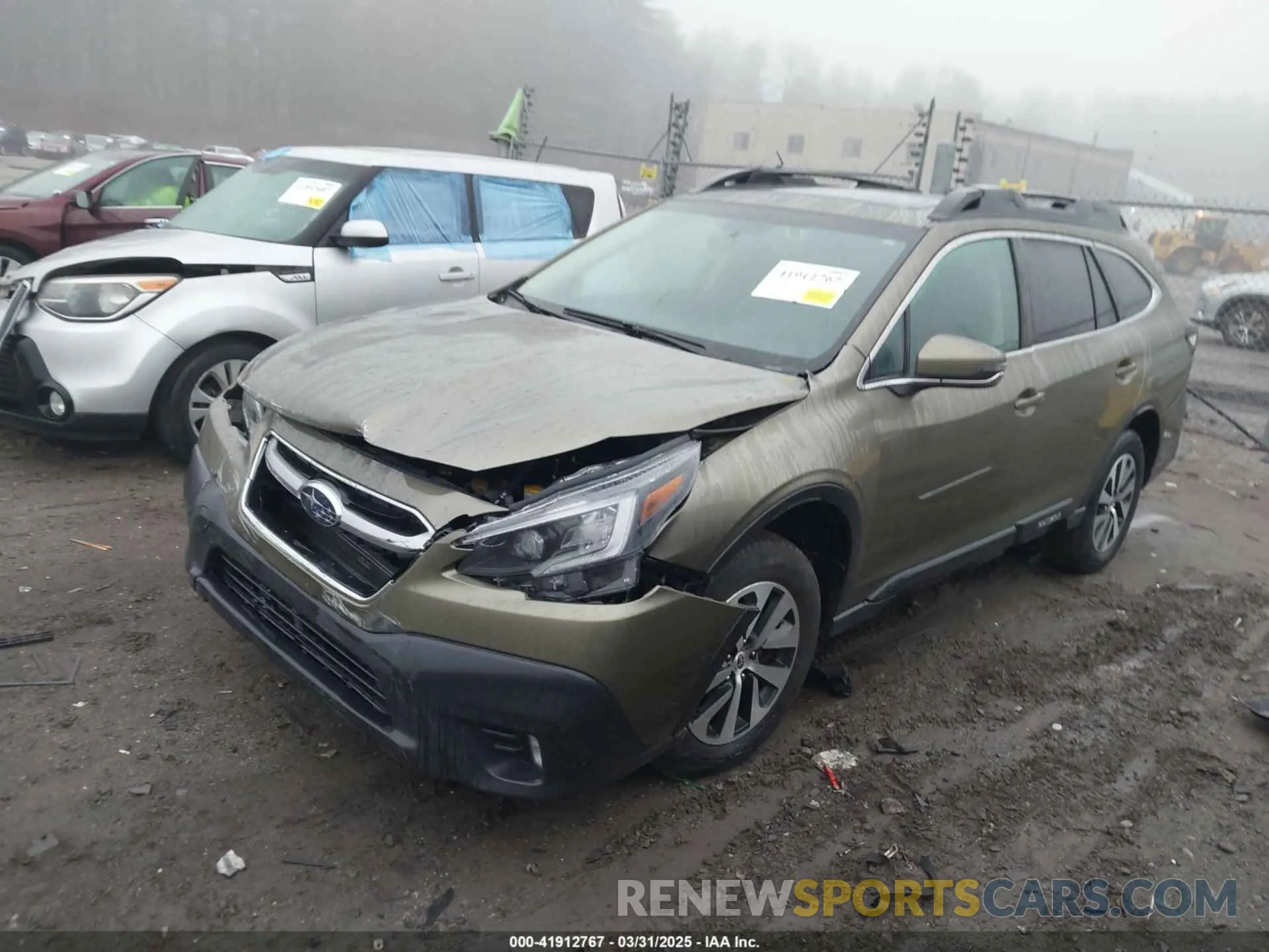 2 fotografías del automóvil dañado 4S4BTAFC0N3241243 SUBARU OUTBACK 2022