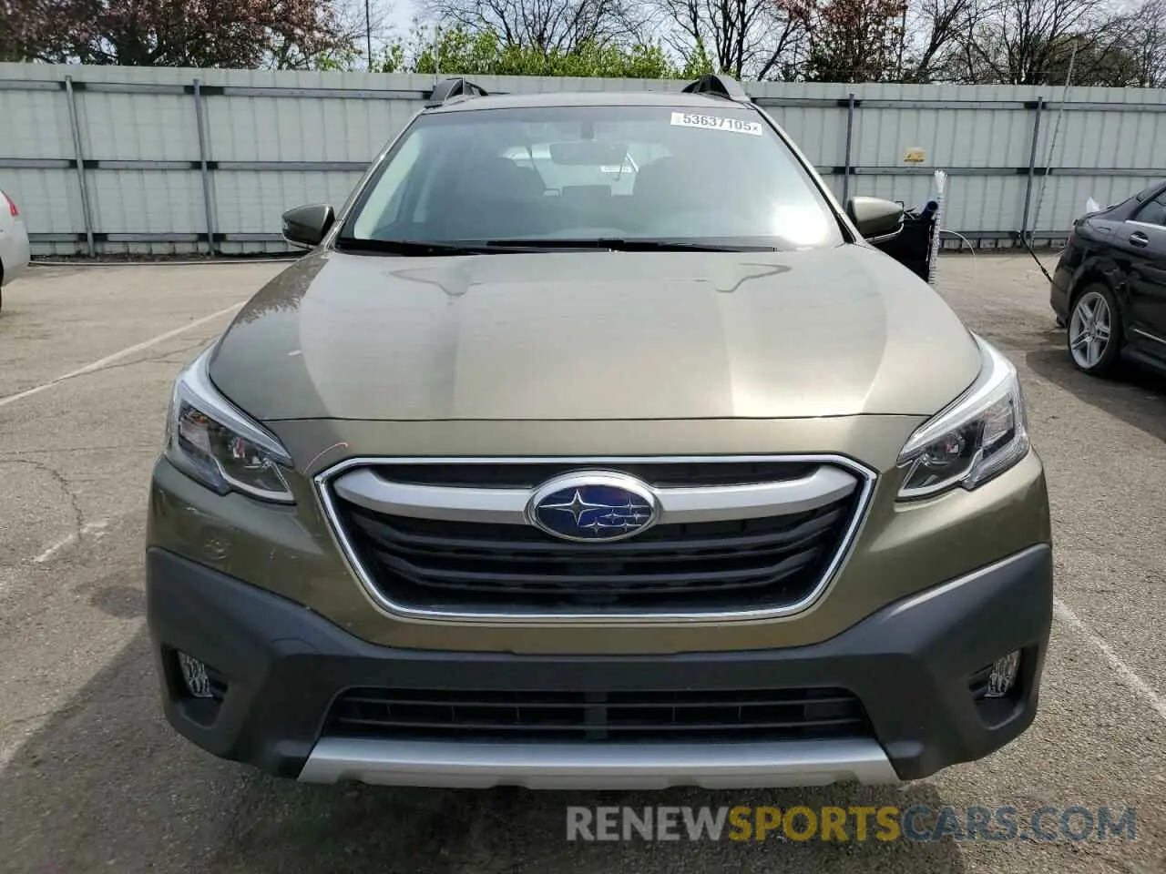5 fotografías del automóvil dañado 4S4BTANC7N3216261 SUBARU OUTBACK 2022