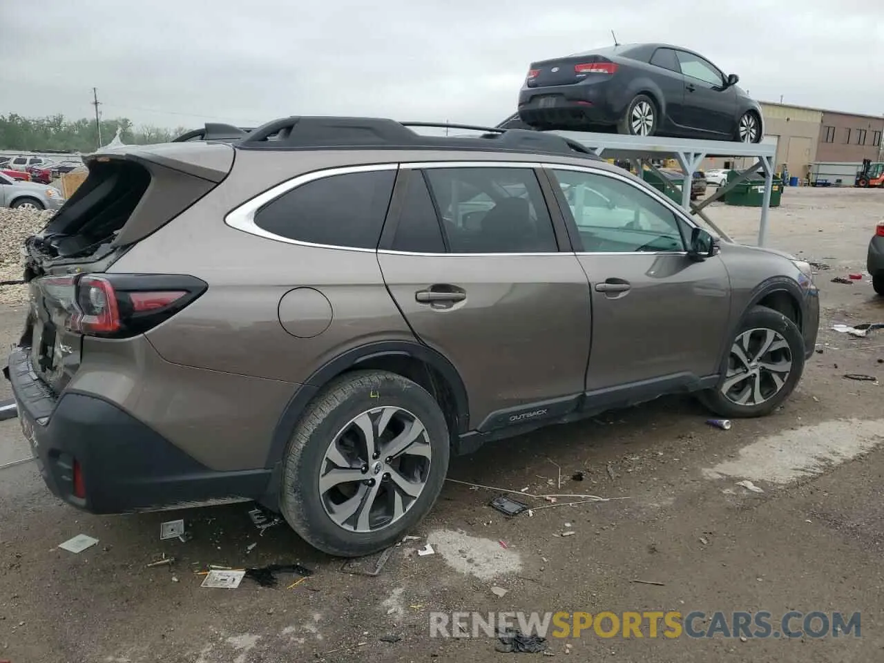 3 fotografías del automóvil dañado 4S4BTANCXN3200958 SUBARU OUTBACK 2022