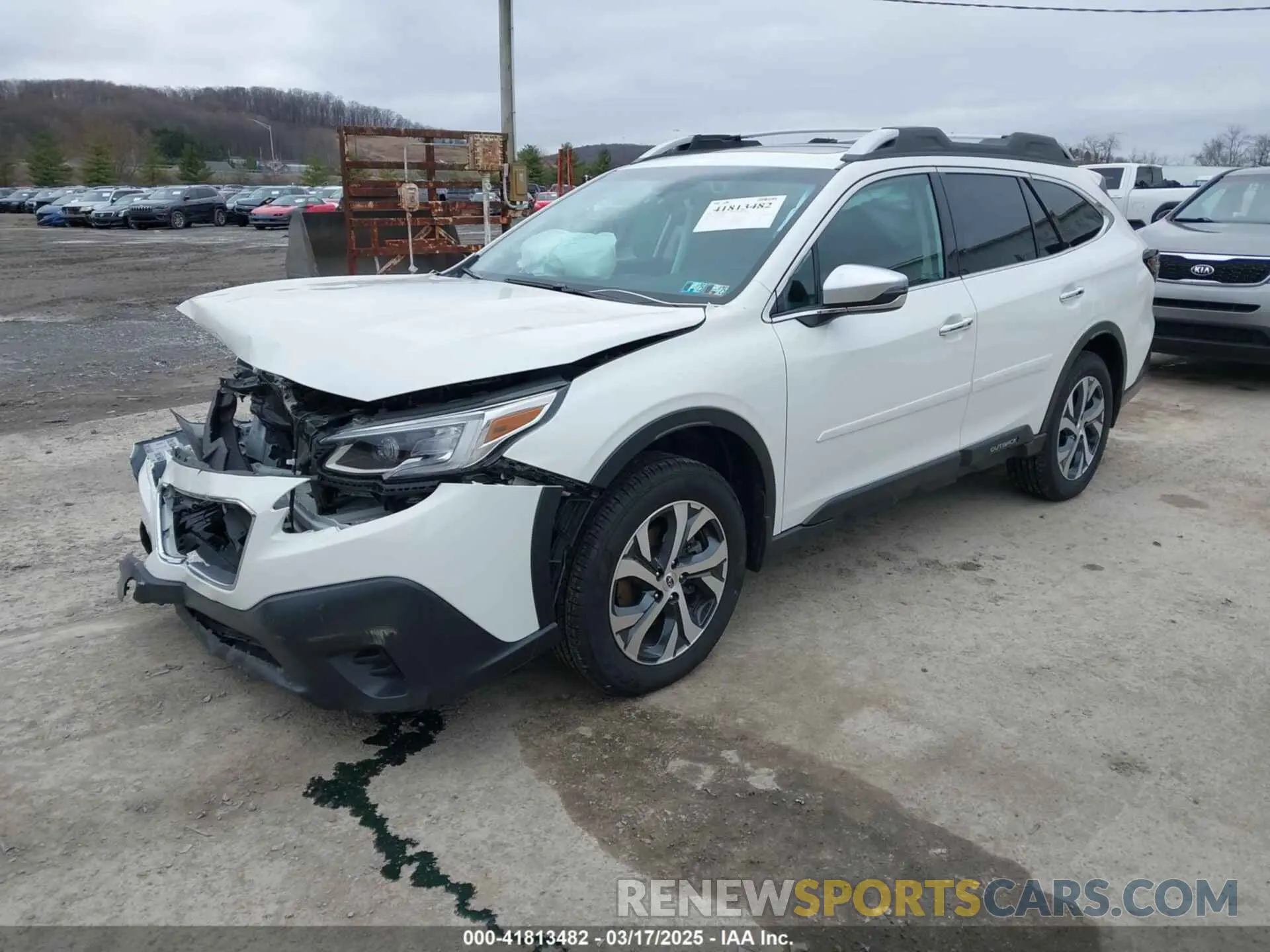 2 fotografías del automóvil dañado 4S4BTAPC0N3178174 SUBARU OUTBACK 2022