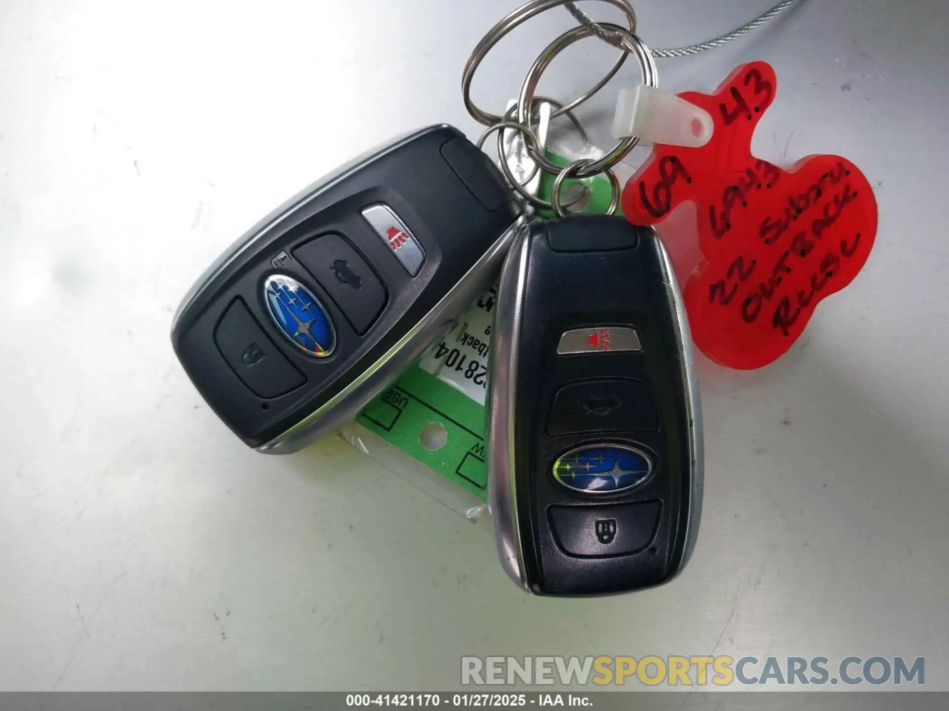 11 fotografías del automóvil dañado 4S4BTGND2N3228104 SUBARU OUTBACK 2022