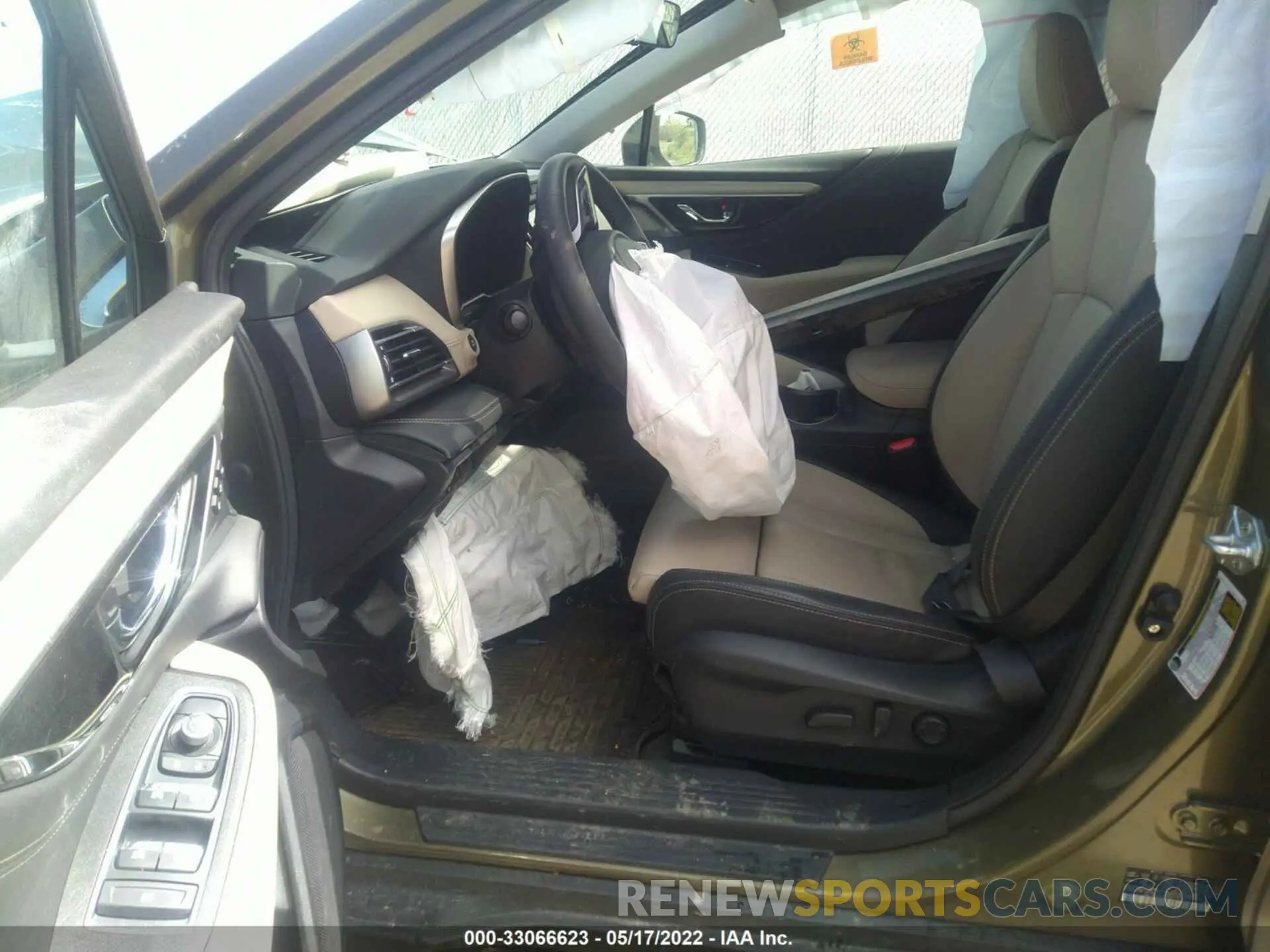 5 fotografías del automóvil dañado 4S4BTGND3N3117321 SUBARU OUTBACK 2022