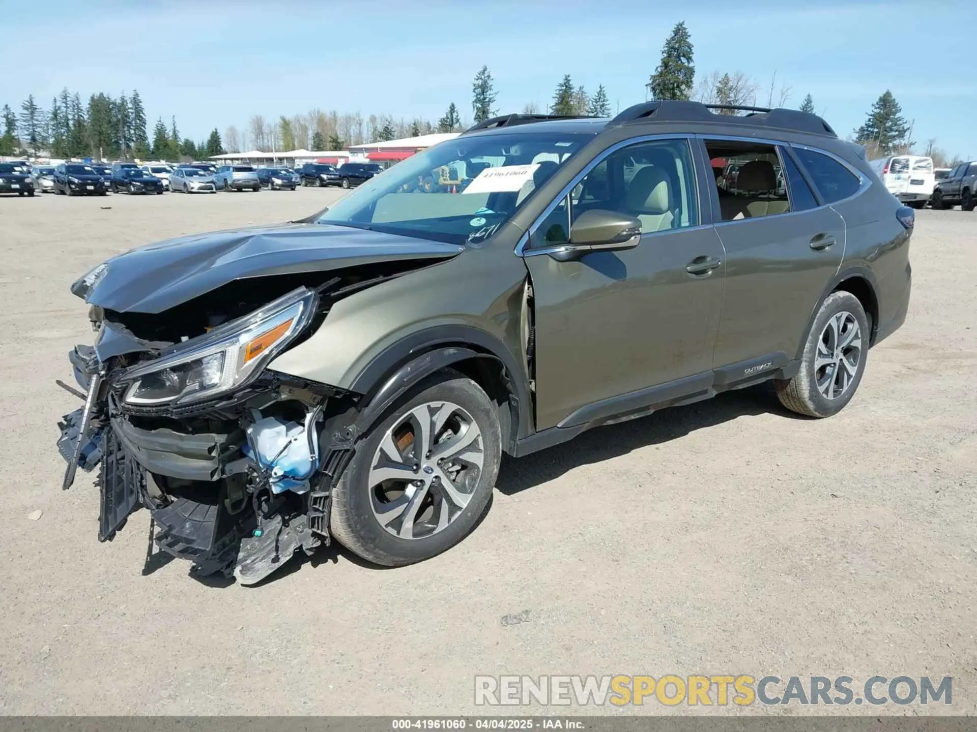 2 fotografías del automóvil dañado 4S4BTGND6N3268671 SUBARU OUTBACK 2022