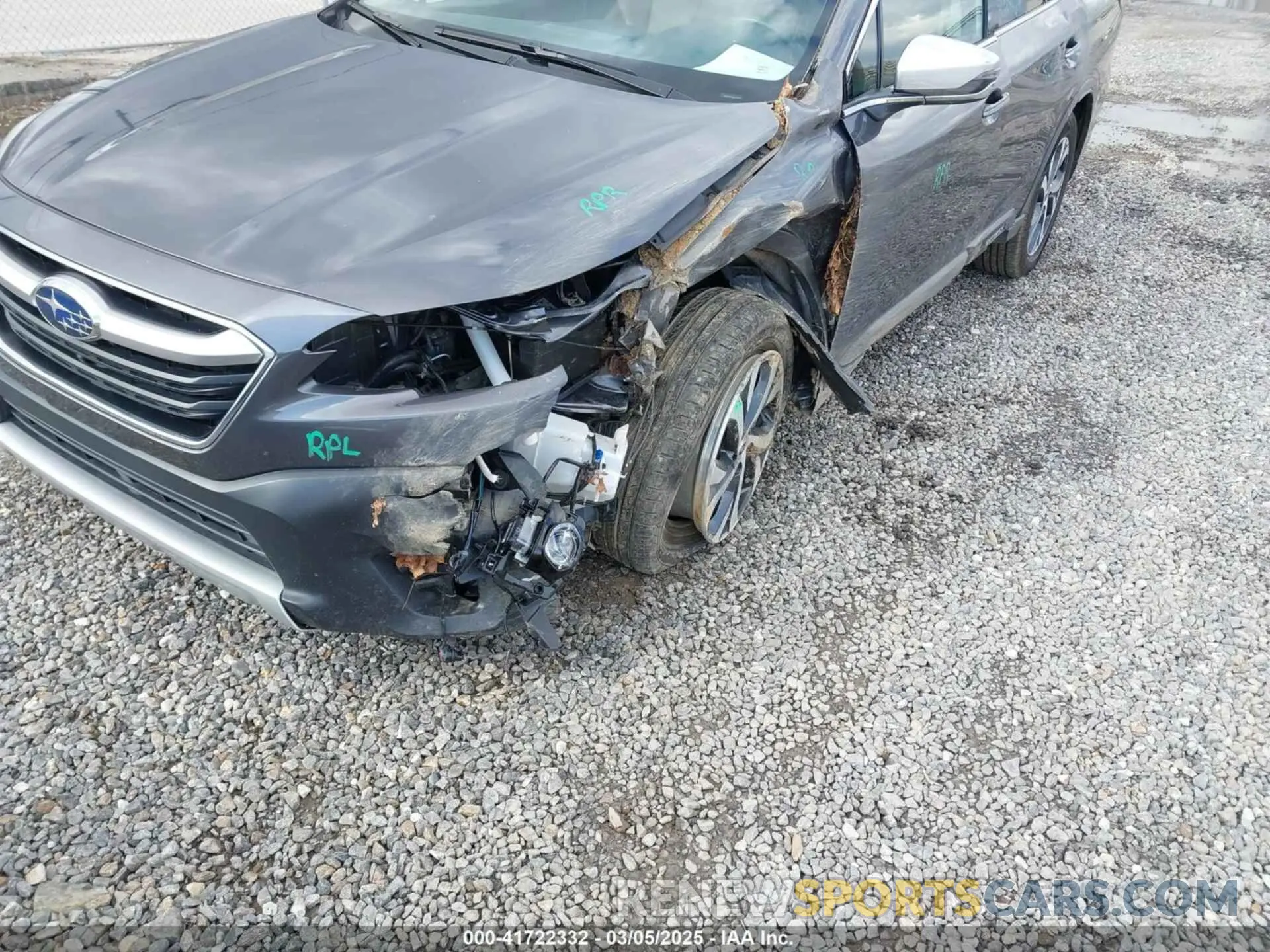 6 fotografías del automóvil dañado 4S4BTGPD6N3203977 SUBARU OUTBACK 2022