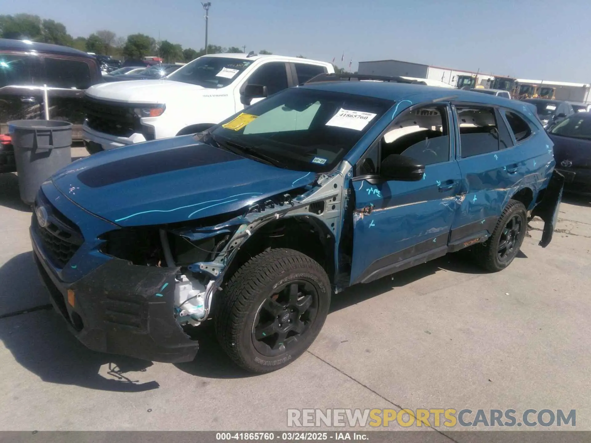 2 fotografías del automóvil dañado 4S4BTGSD3N3142241 SUBARU OUTBACK 2022