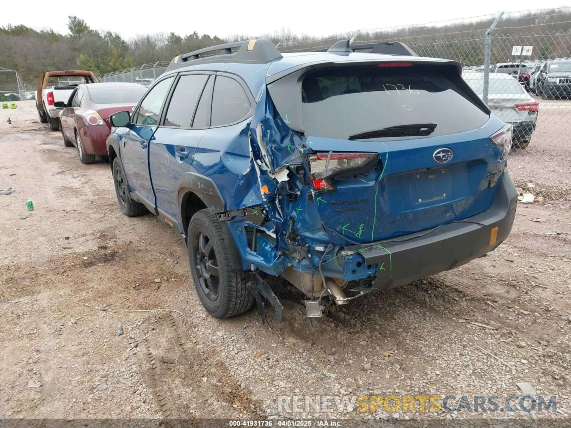 3 fotografías del automóvil dañado 4S4BTGUDXN3182443 SUBARU OUTBACK 2022