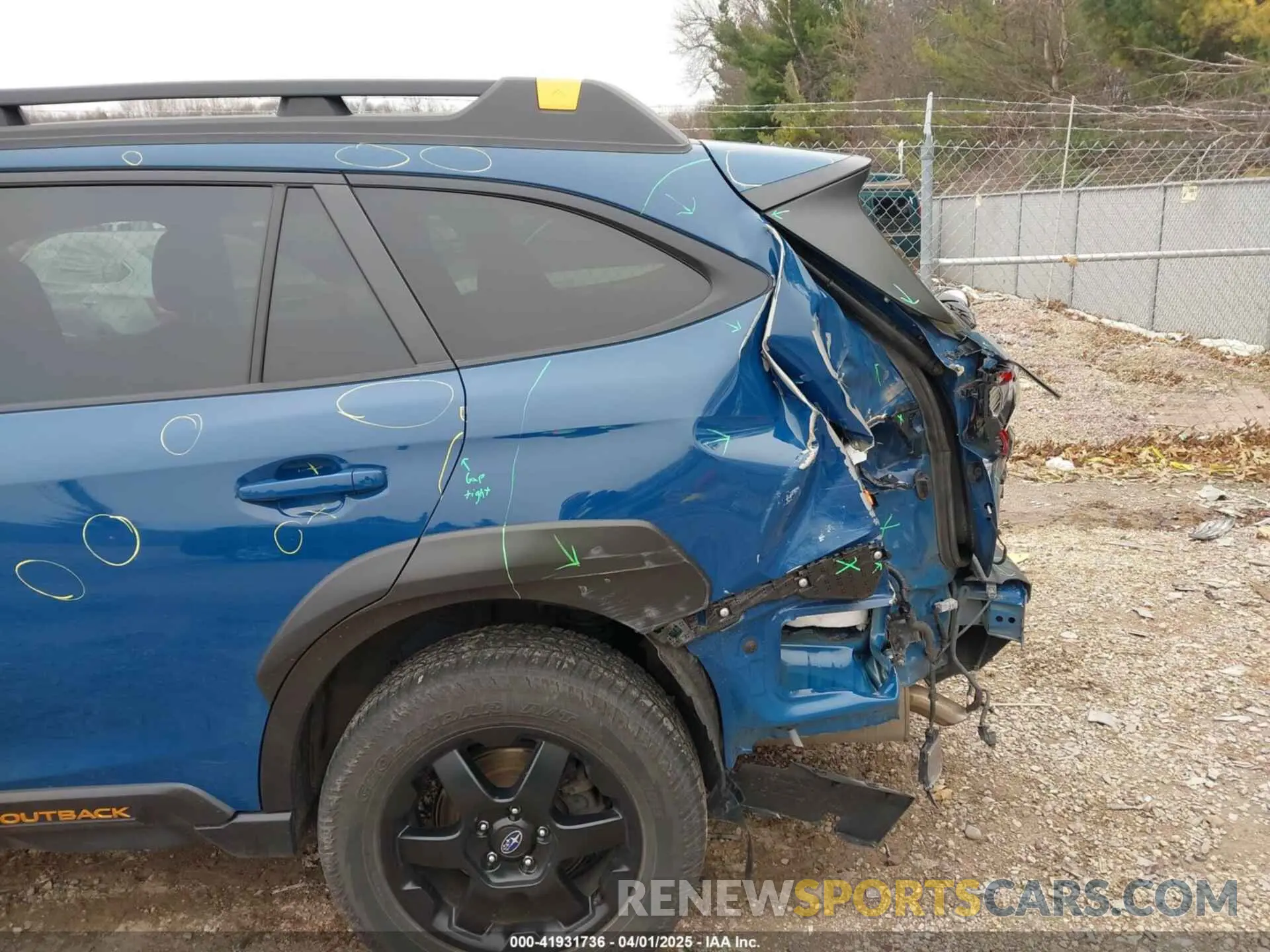 6 fotografías del automóvil dañado 4S4BTGUDXN3182443 SUBARU OUTBACK 2022