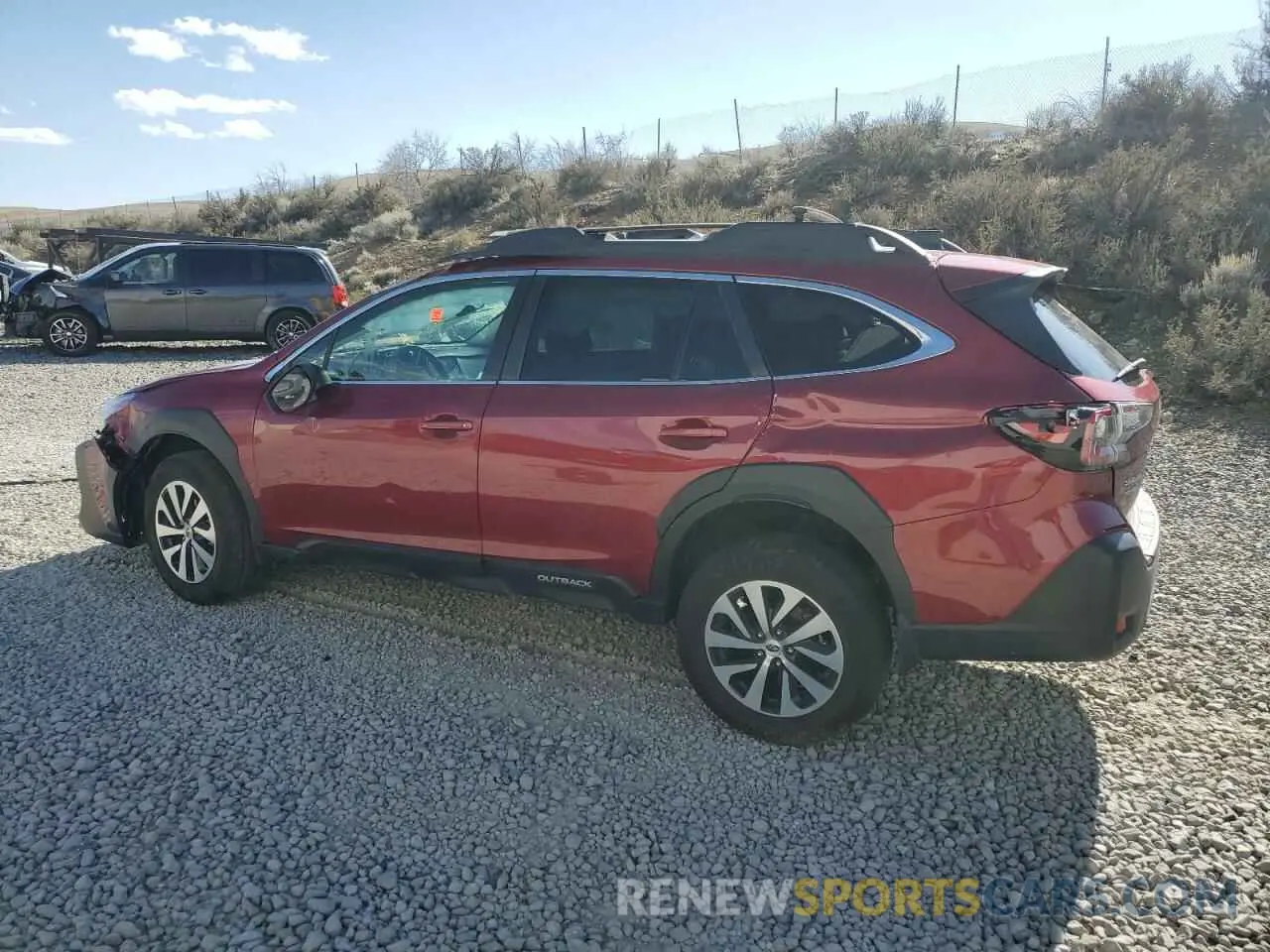 2 fotografías del automóvil dañado 4S4BTACC1P3173073 SUBARU OUTBACK 2023