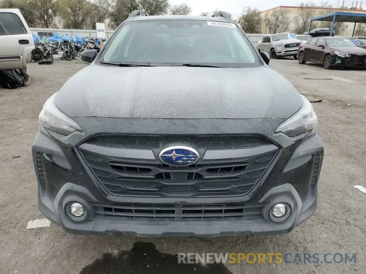 5 fotografías del automóvil dañado 4S4BTACC7P3152549 SUBARU OUTBACK 2023