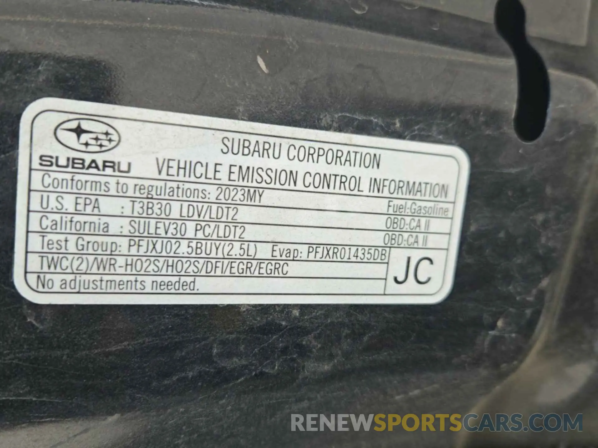 15 fotografías del automóvil dañado 4S4BTADC3P3212860 SUBARU OUTBACK 2023