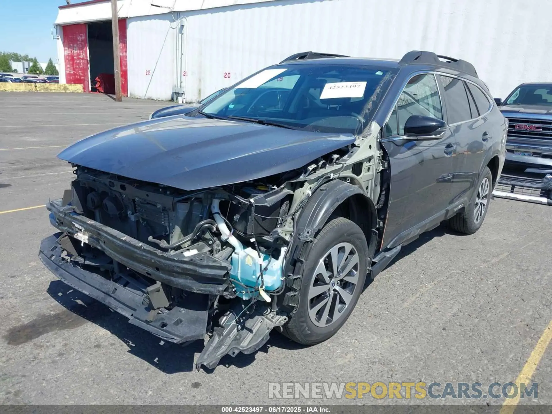 2 fotografías del automóvil dañado 4S4BTADC5P3211936 SUBARU OUTBACK 2023