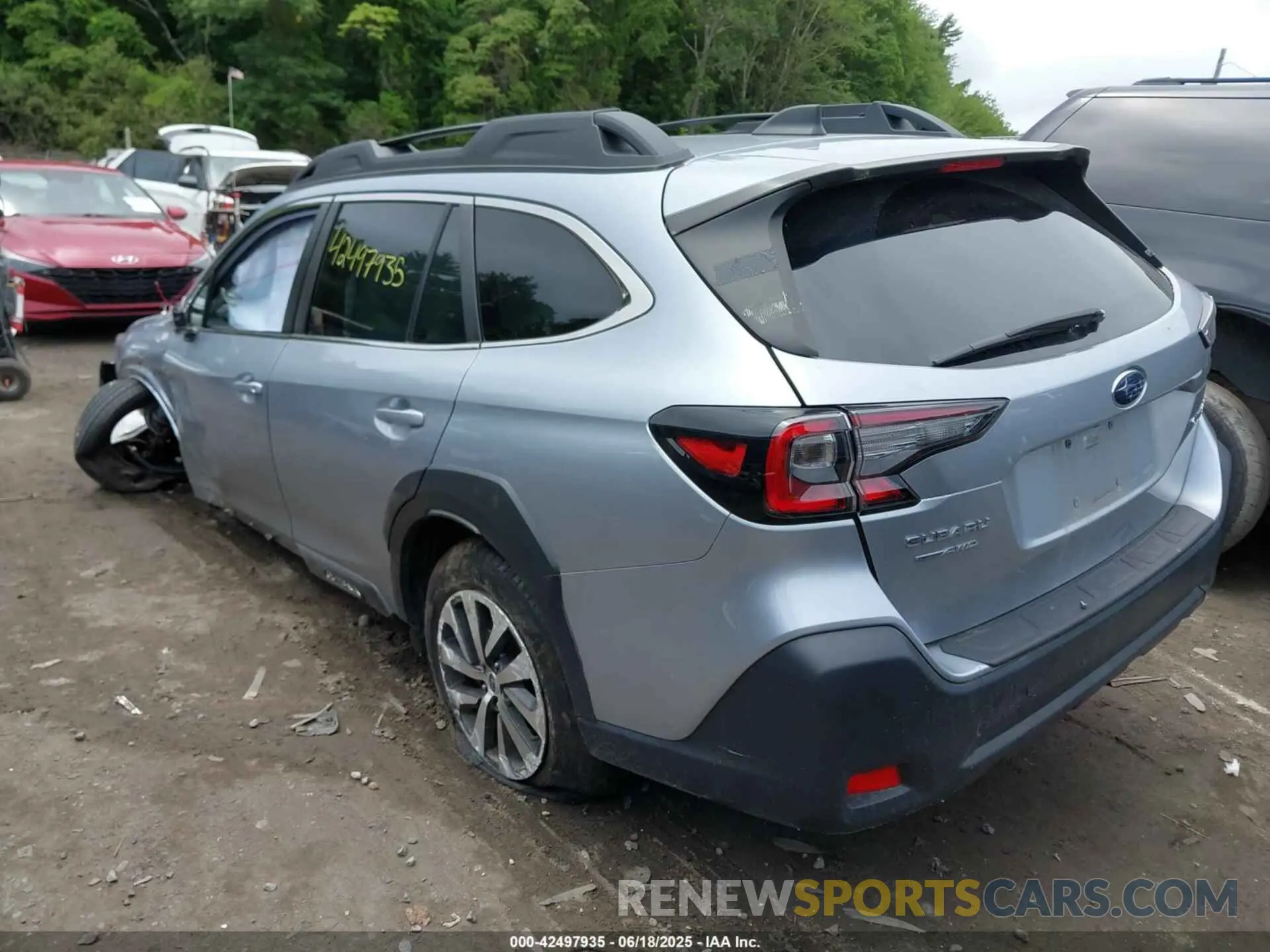 3 fotografías del automóvil dañado 4S4BTAFC0P3118853 SUBARU OUTBACK 2023