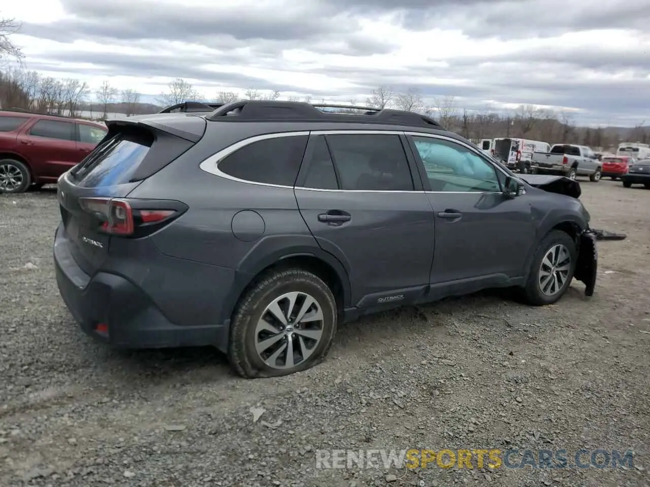 3 fotografías del automóvil dañado 4S4BTAFC0P3210836 SUBARU OUTBACK 2023