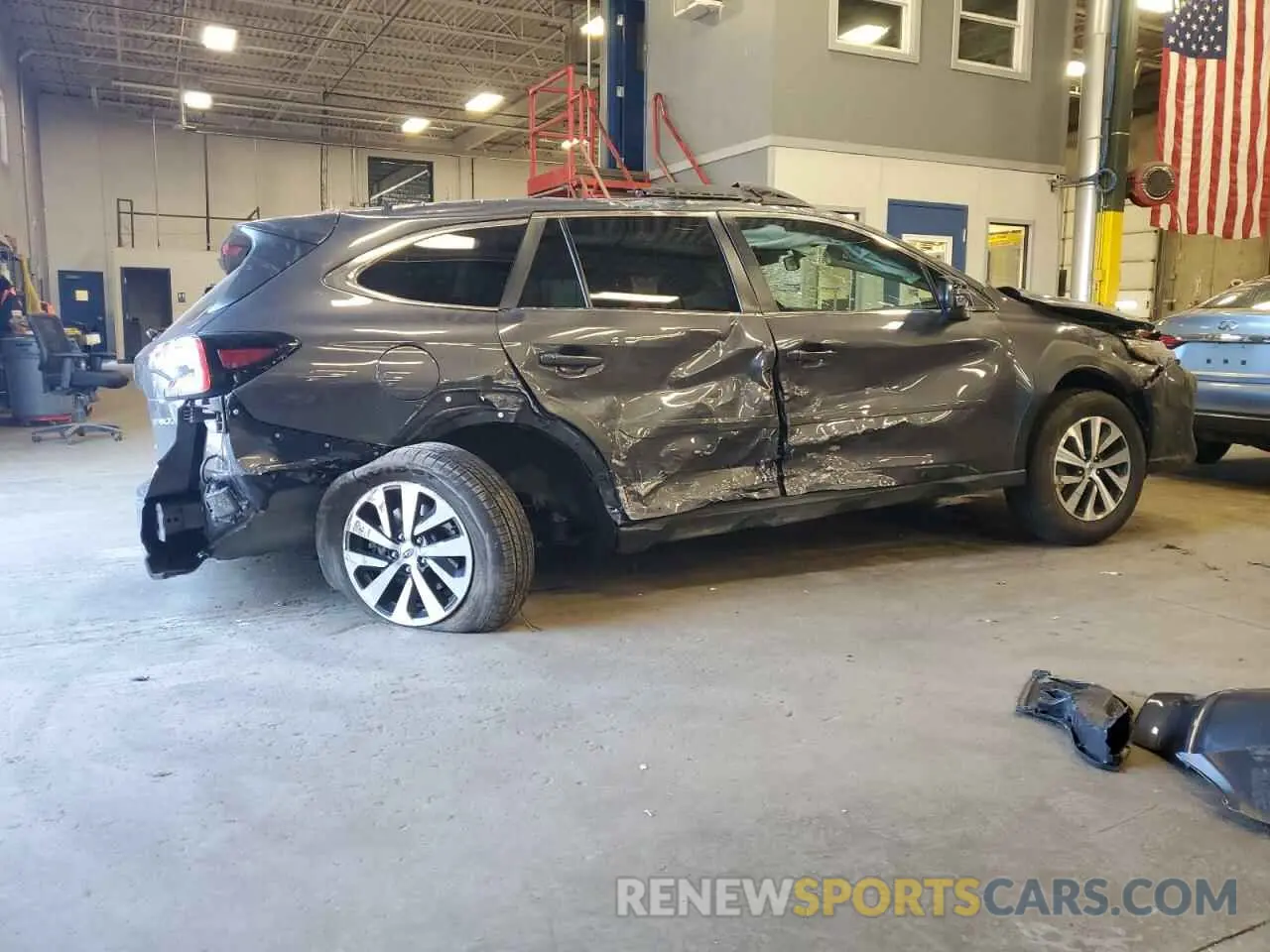 3 fotografías del automóvil dañado 4S4BTAFC3P3109466 SUBARU OUTBACK 2023