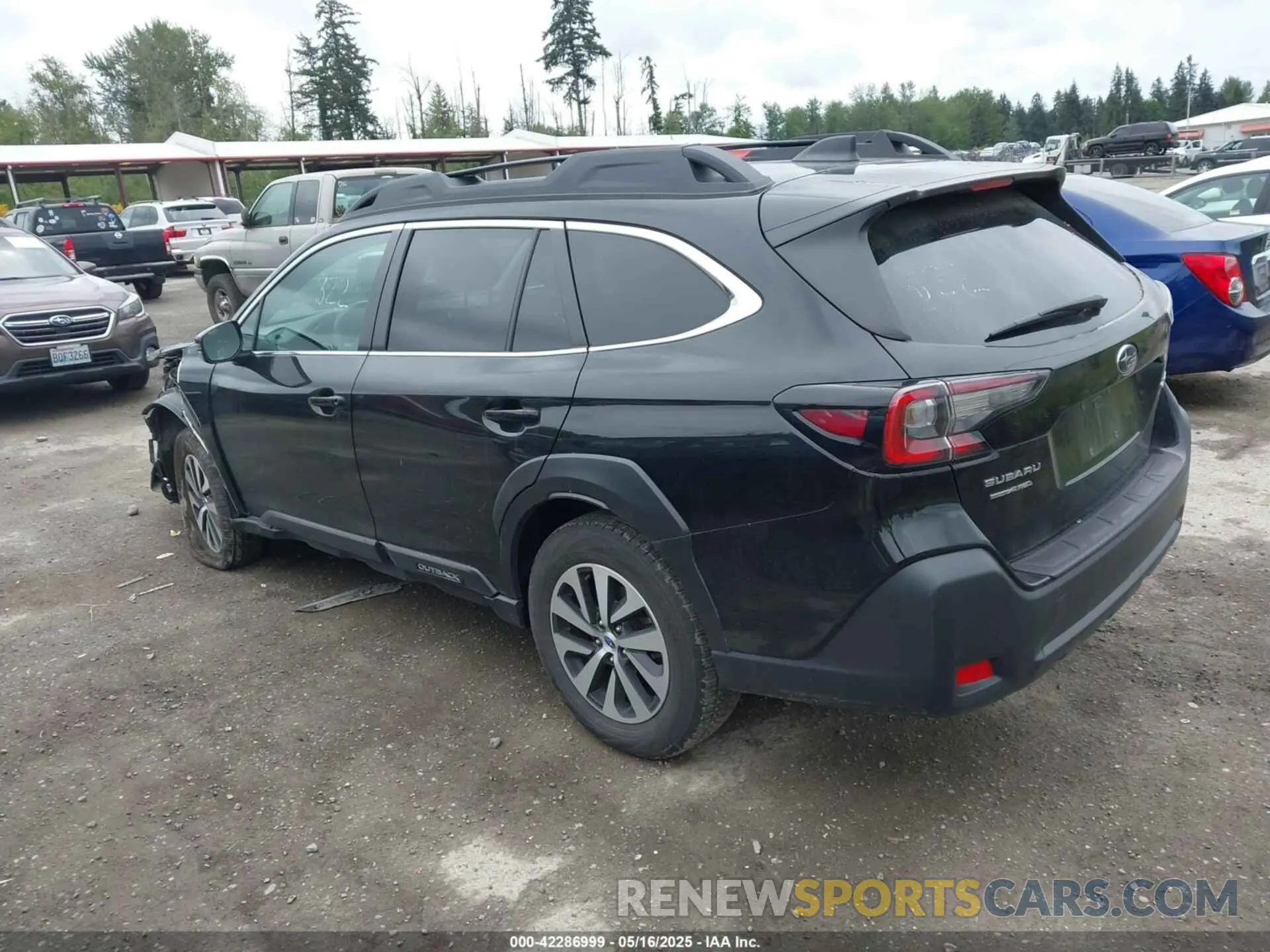 3 fotografías del automóvil dañado 4S4BTAFC7P3186695 SUBARU OUTBACK 2023