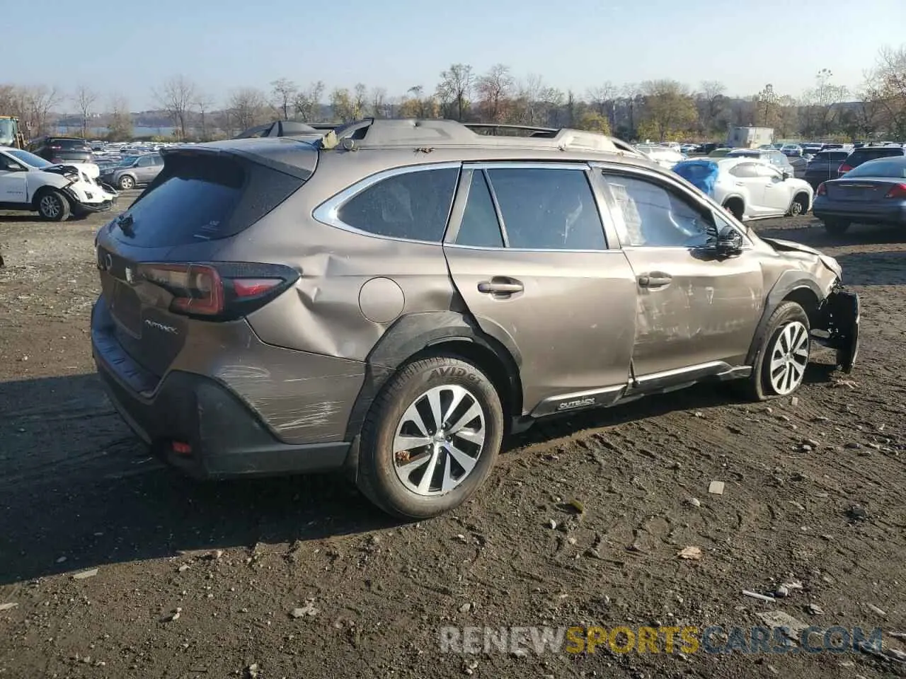 3 fotografías del automóvil dañado 4S4BTAFCXP3218703 SUBARU OUTBACK 2023